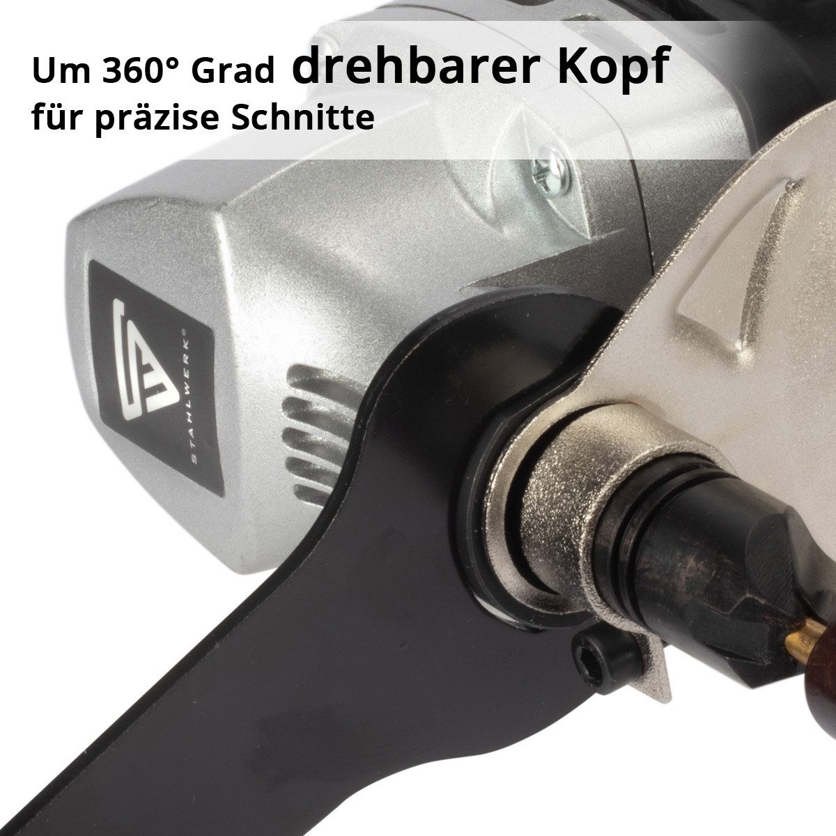 STAHLWERK Blechschere Blechknabber BK-600 ST mit 600 W und 2.000 U/min Nibbler Knabber, (Packung, 1-tlg), bis 2,5 mm Schnitttiefe
