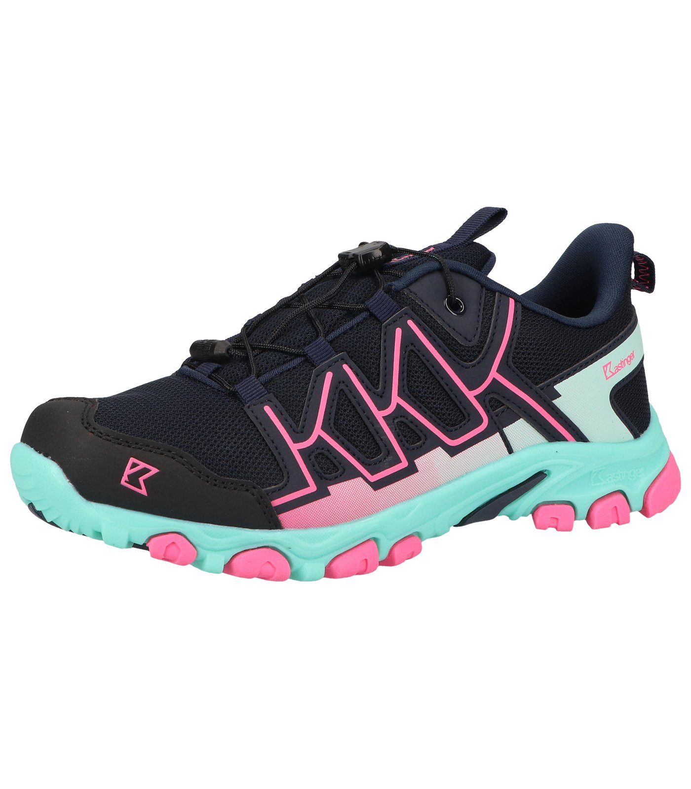 Kastinger Wanderschuhe Lederimitat/Textil Trekkingschuh Navy Pink