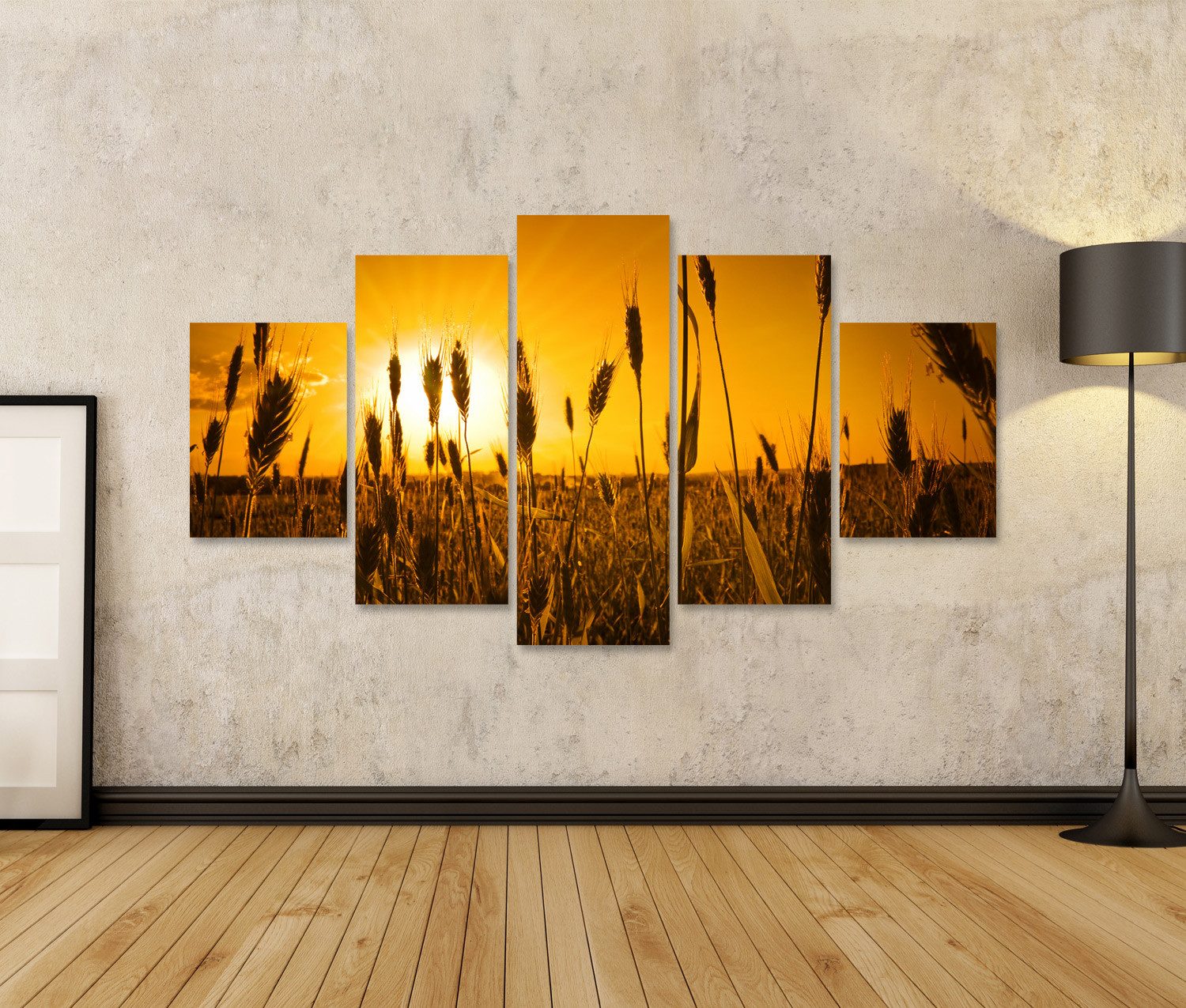 islandburner Leinwandbild sonne landwirtschaft hintergrund brot getreide fa günstig online kaufen