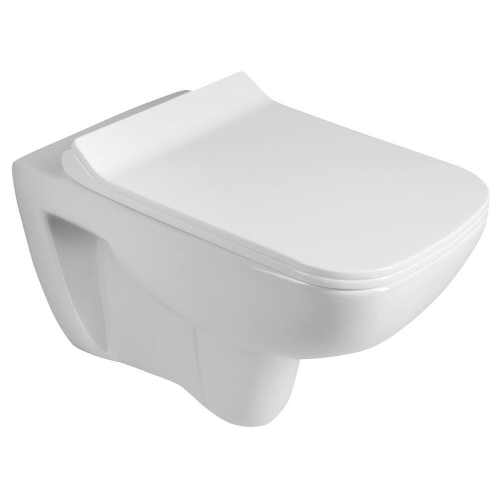 HAK Tiefspül-WC SPAZIA Hänge-WC, 34x53cm, Weiß