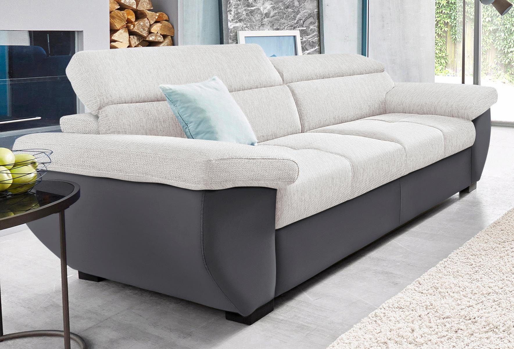 COTTA 2,5-Sitzer Speedway, Big-Sofa mit Kopfteilverstellung günstig online kaufen