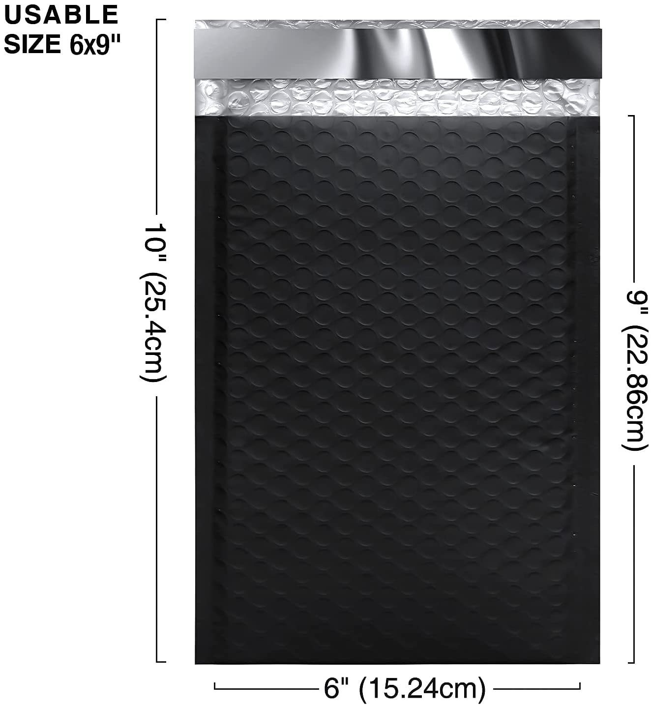 Switory Versandtasche, A5 Selbstversiegelnde Gepolsterte Umschläge, Poly Bubble Mailer, 15,3 cm x 26,9 cm, 50 Stücke