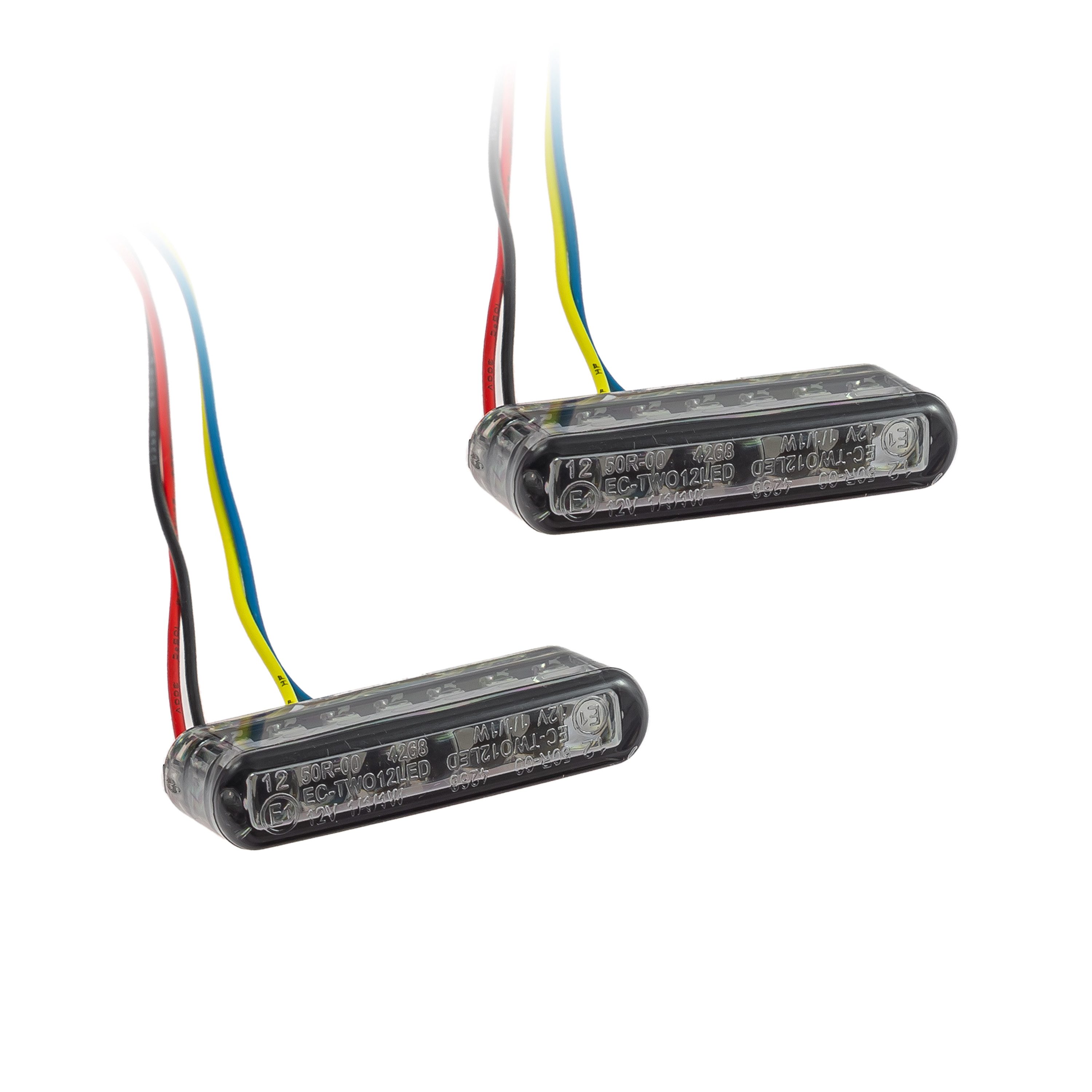 ZIEGER Blinker LED Einbaublinker mit integrierten Rück-/ Bremslicht Shorty getönt