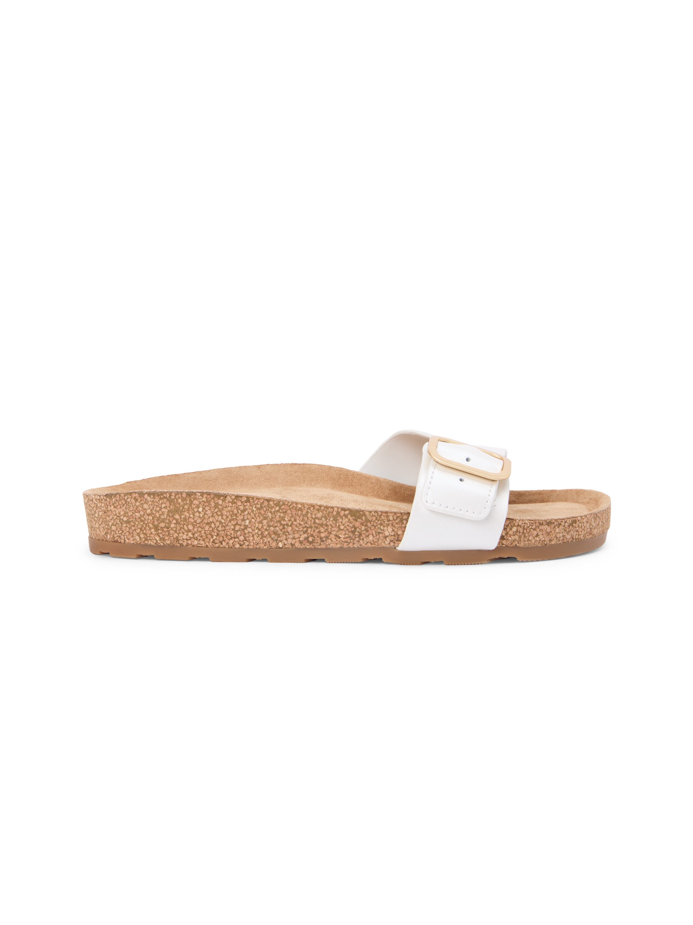 Tommy Hilfiger TH CLASSIC CORK SANDAL PEARL LTH Pantolette Strandschuh, Pool Slides, Flat mit Logoemblem – Bild 4 von 5