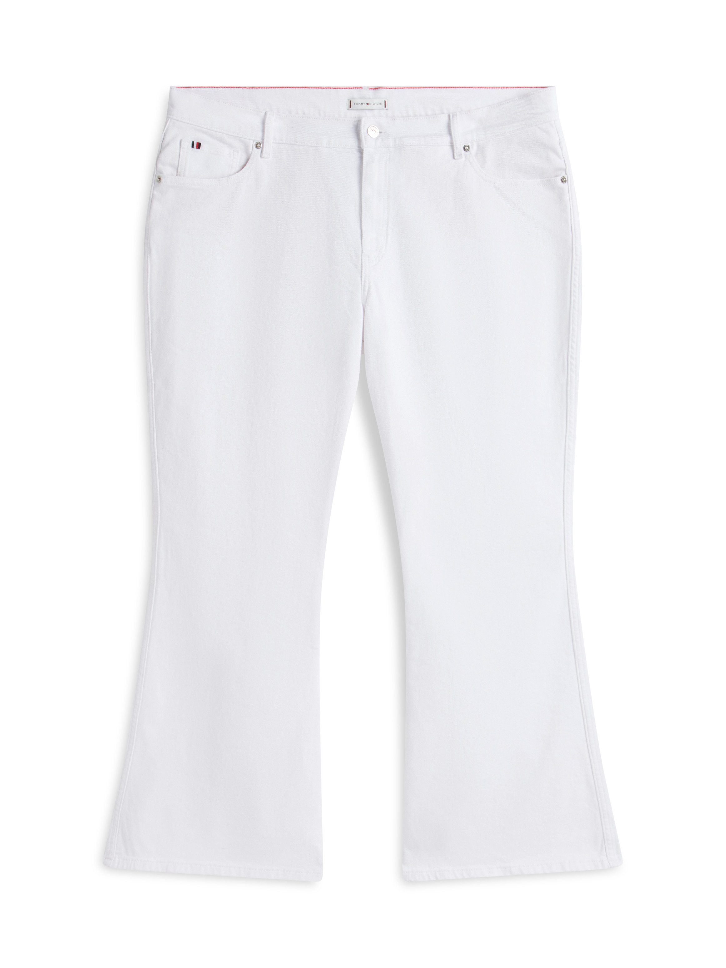 Tommy Hilfiger Curve Bootcut-Jeans CRV DNM WHITE FLARE RW in großen Größen, in ausgestellter Form