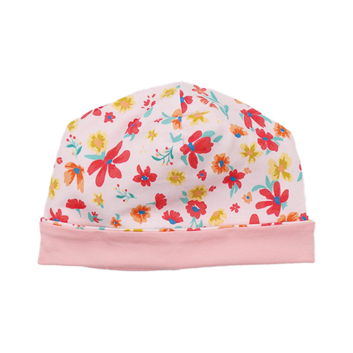 Walkiddy Jerseymütze Walkiddy Blumen Kinder Bio Baumwolle GOTS Rosa - Bio Baumwolle,GOTS, Kinderbekleidung,nachhaltige Klamotten