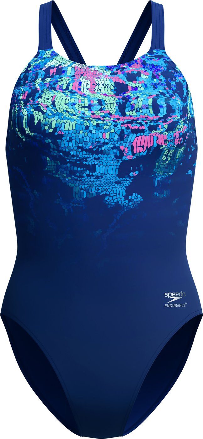 Schwimmanzug Female Placement Printed Leaderback C17AF NAVY/BLUE