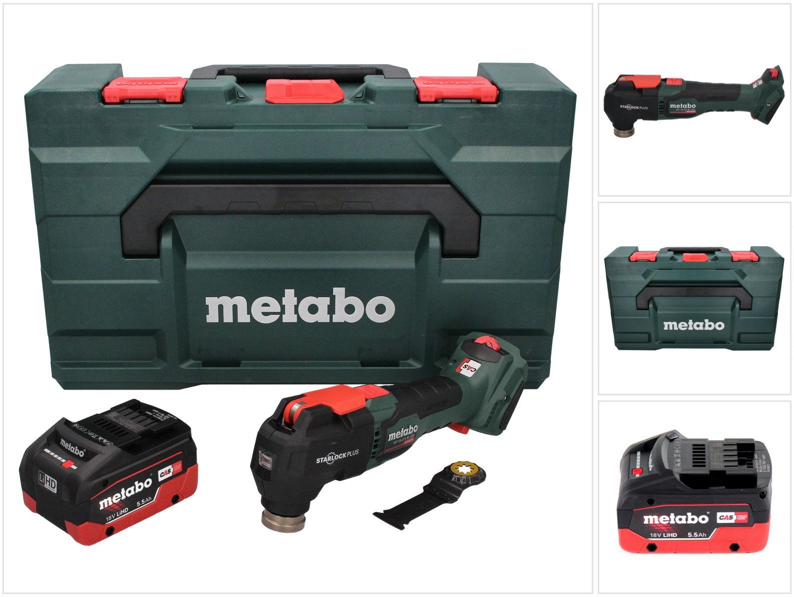 metabo Akku-Multifunktionswerkzeug MT 18 LTX BL QSL Akku Multitool 18 V Brushless Starlock Plus