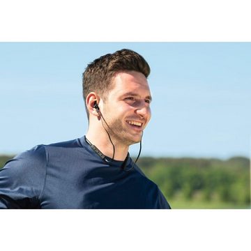 Hama Sport Bluetooth® Kopfhörer 5.0 Schwarz, In Ear, Mikrofon, ultraleicht Bluetooth-Kopfhörer (Freisprechfunktion, Sprachsteuerung, Google Assistant, Siri, A2DP Bluetooth, AVRCP Bluetooth, HFP, Reichweite 10 m, Sprachassistenten, Lautstärkeregler, Rufannahmetaste)