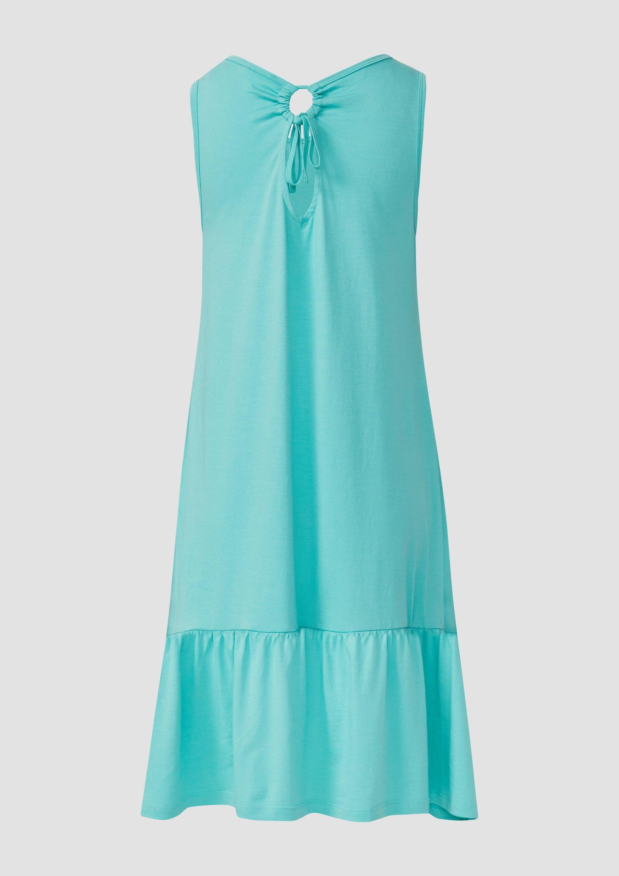 s.Oliver Minikleid Kleid Kurzes Jersey-Kleid mit Schleifendetail am Rücken