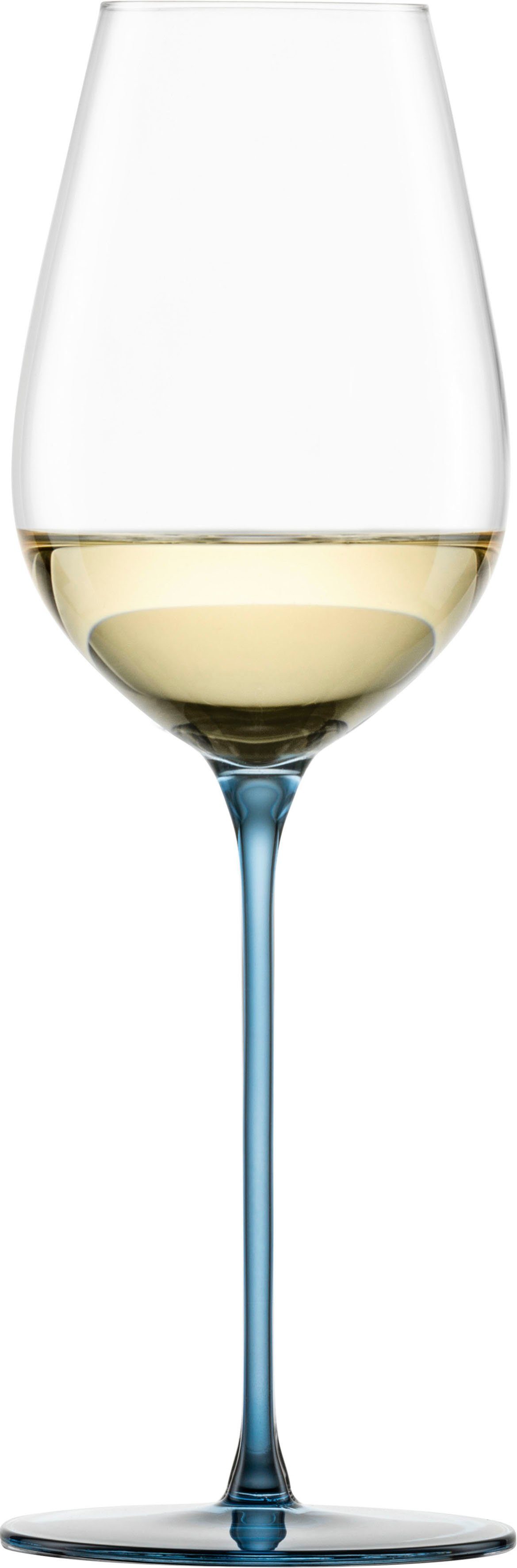 Eisch Germany Champagnerglas INSPIRE SENSISPLUS, 2-tlg., Kristallglas, die Veredelung der Stiele erfolgt in Handarbeit, 400 ml, 2-teilig