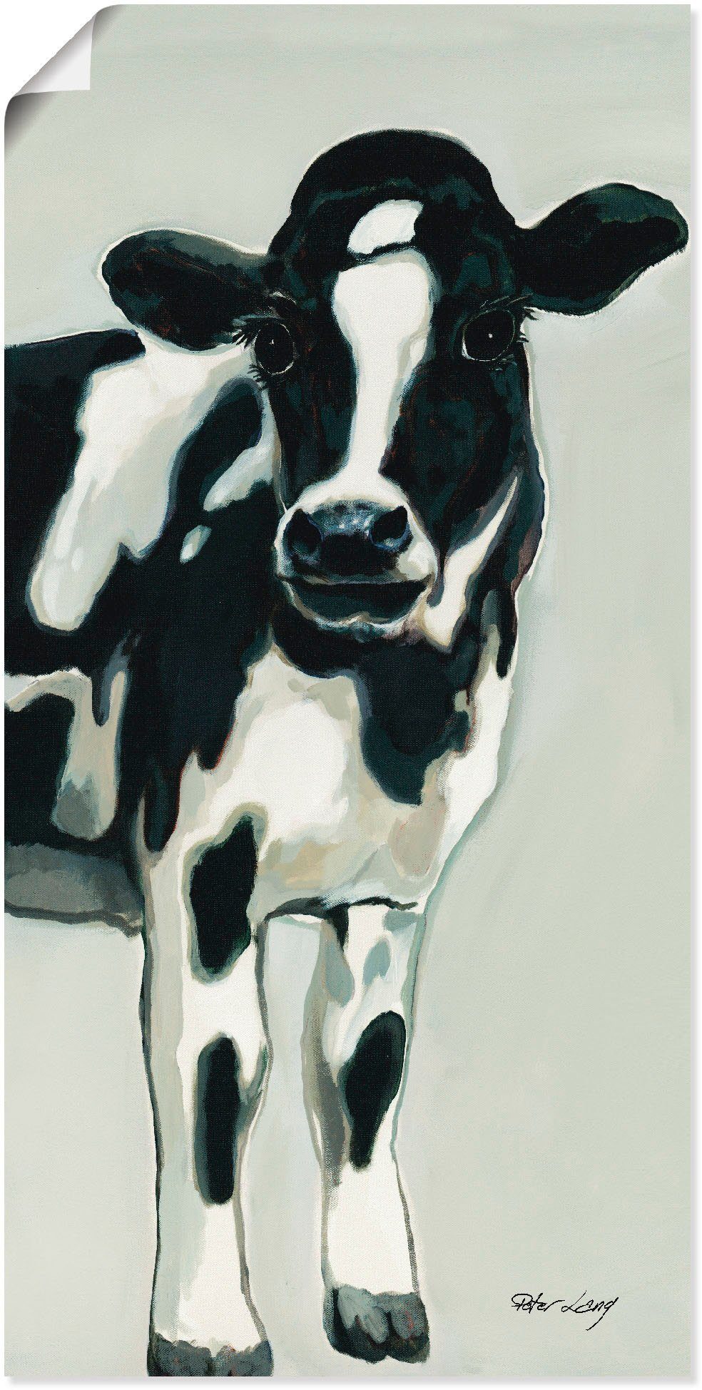 in St), Wandaufkleber Haustiere oder Kuh, Leinwandbild, Größen Wandbild (1 als Alubild, Poster Artland versch.