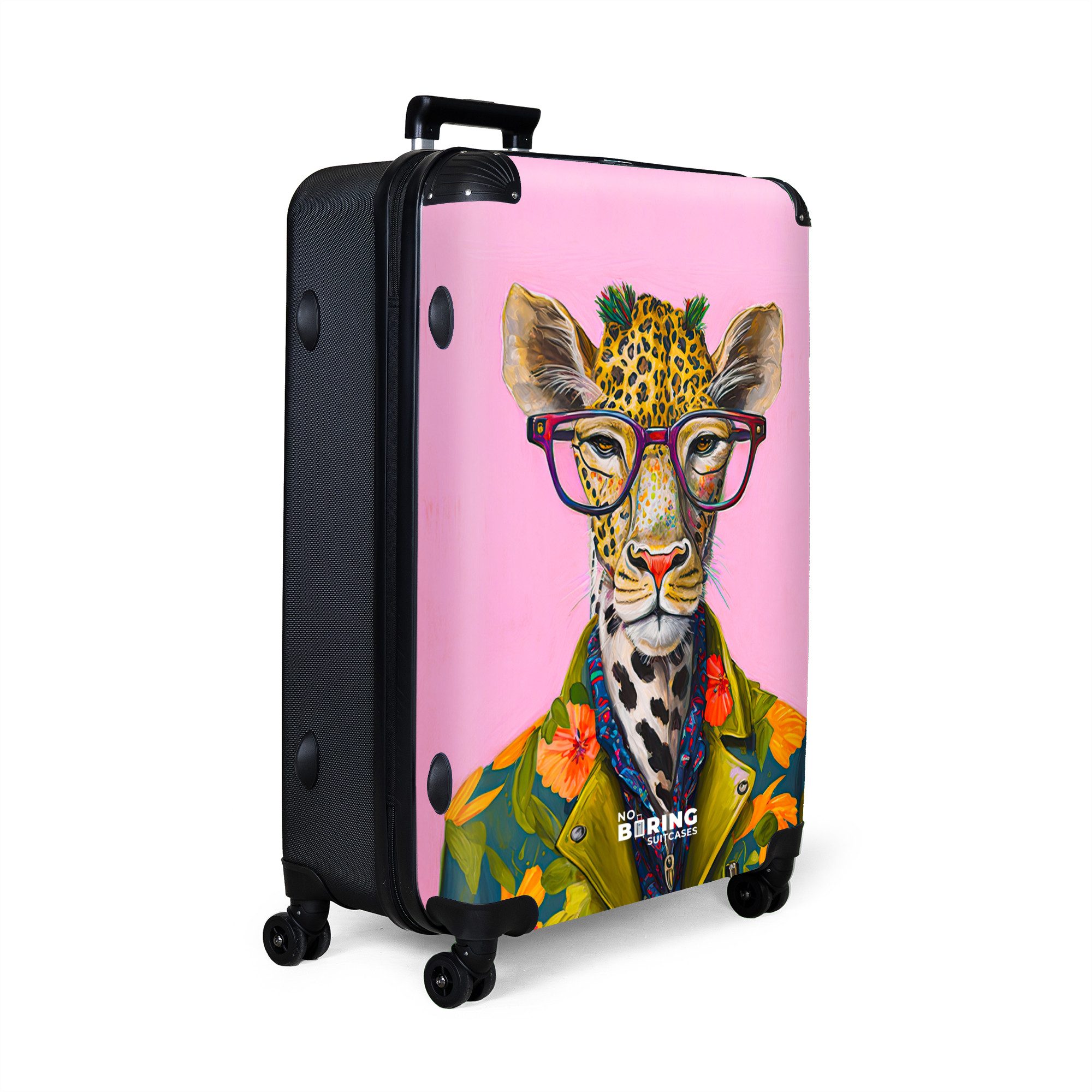 NoBoringSuitcases.com© Hartschalen-Trolley Tiere - Giraffe - günstig online kaufen