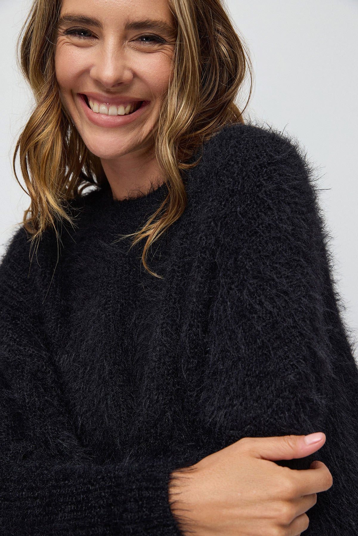 No Matter What Strickpullover Pelziger Crop günstig online kaufen