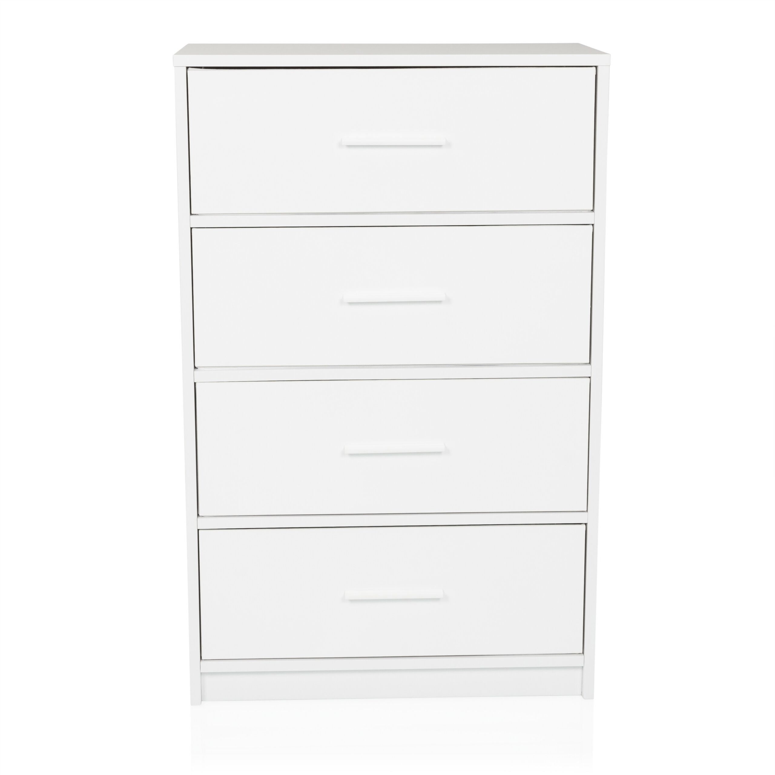 hjh LIVING Kommode ESTORIA Sideboard H/B/T: 91.5 x 58.0 x 30.0 cm, Highboard mit 4 Schubladen, Metallgriffe, Schubladenkommode Anrichte