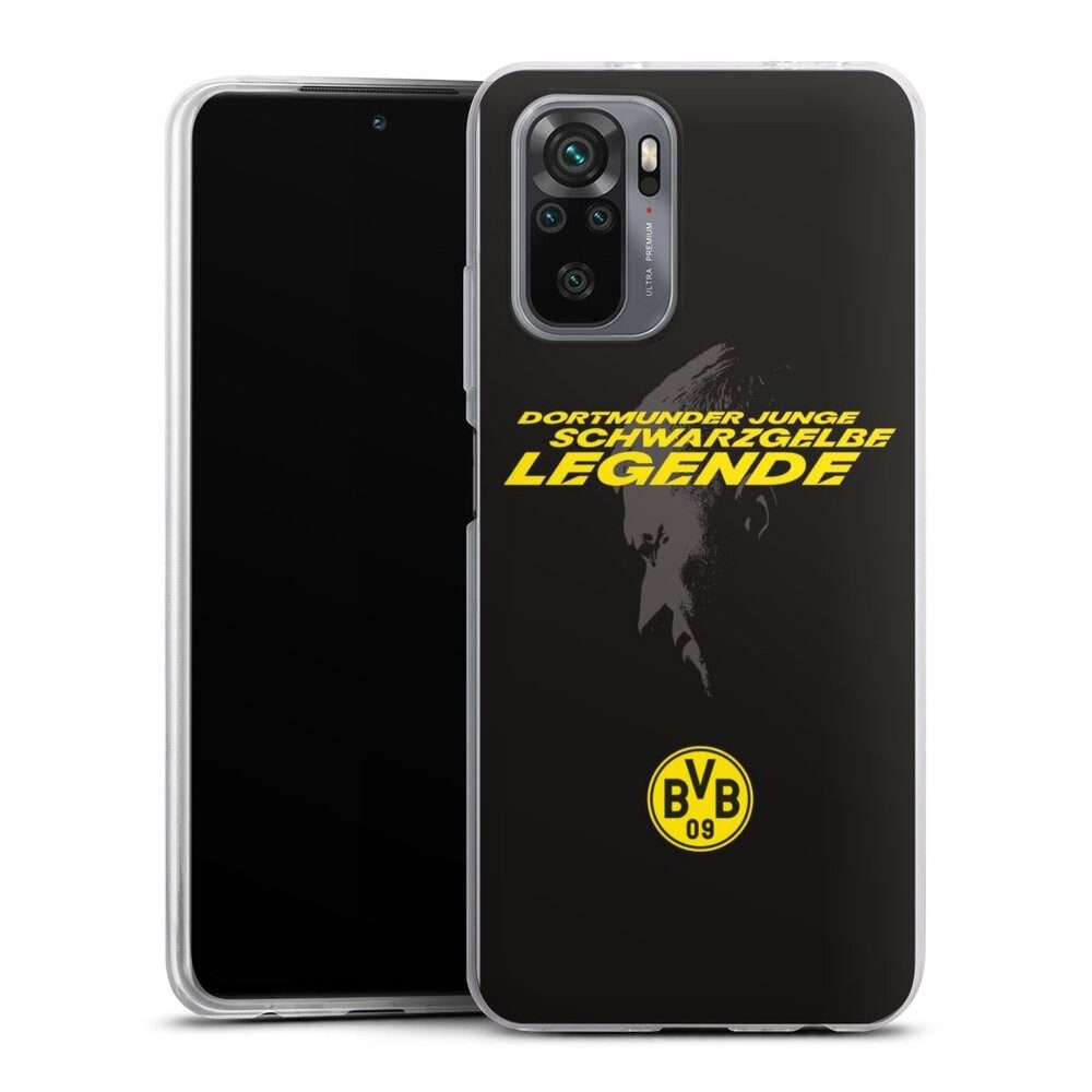 DeinDesign Handyhülle Marco Reus Borussia Dortmund BVB Danke Marco Schwarzgelbe Legende, Xiaomi Redmi Note 10S Slim Case Silikon Hülle Ultra Dünn Schutzhülle
