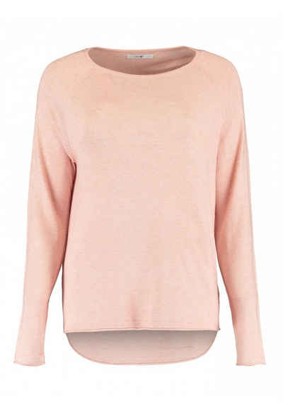 HaILY’S T-Shirt Dünnes Einfarbiges Langarm Basic Shirt (1-tlg) 4126 in Rosa