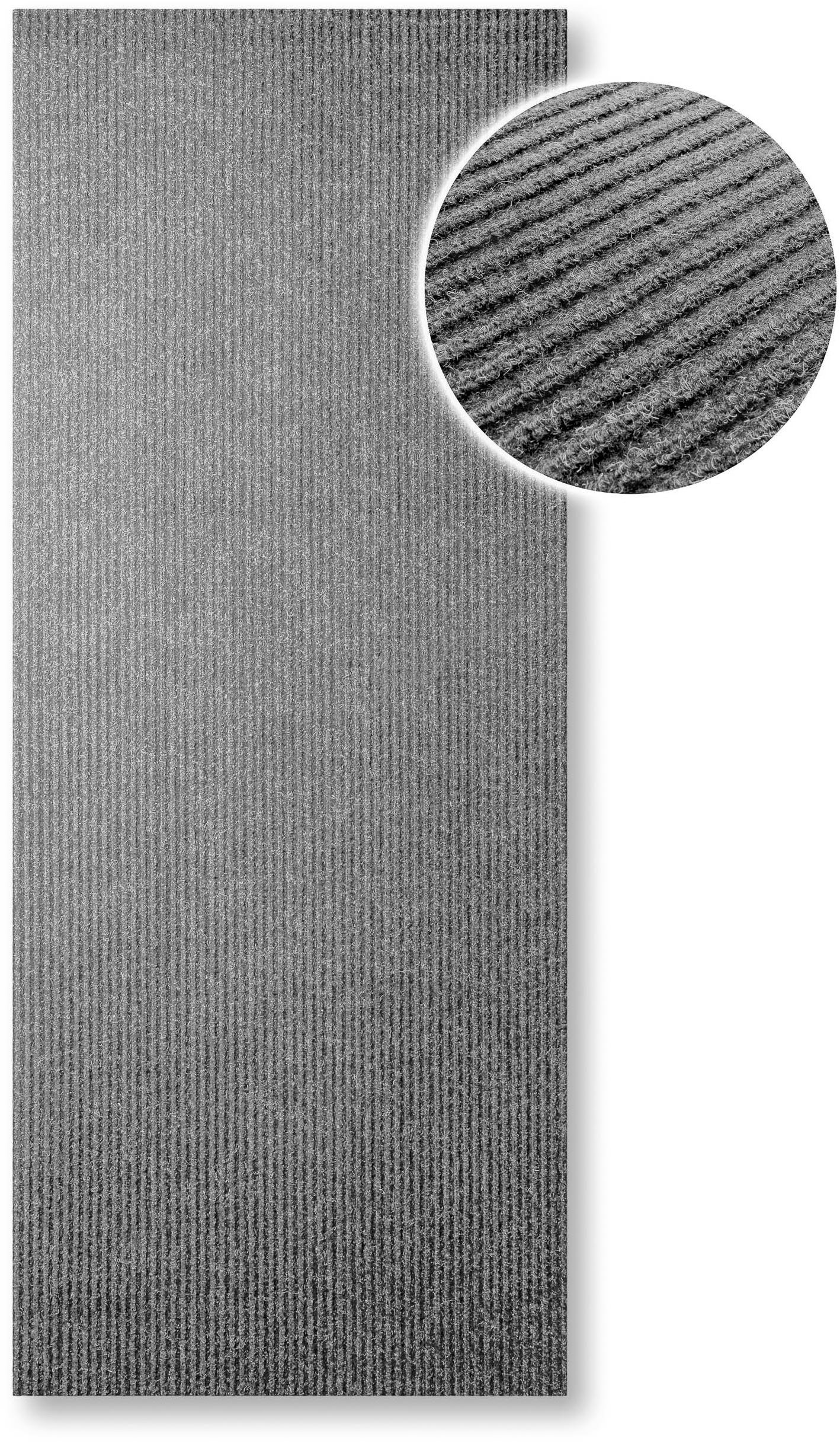 Wecon home Teppich Buhai, rechteckig, Höhe: 3 mm, ultraflacher Schmutzfangläufer, rutschfest, waschbar, wetterfest