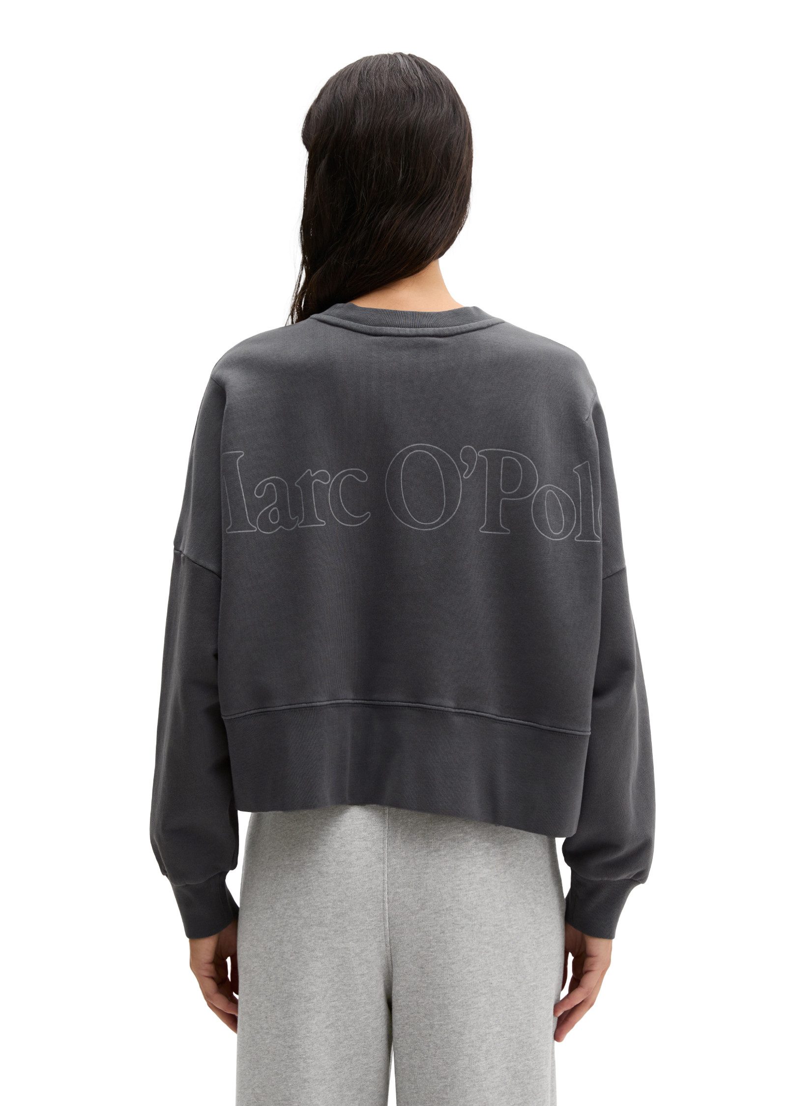 Marc O'Polo Sweatshirt relaxed fit mit recycelter Baumwolle, cropped günstig online kaufen