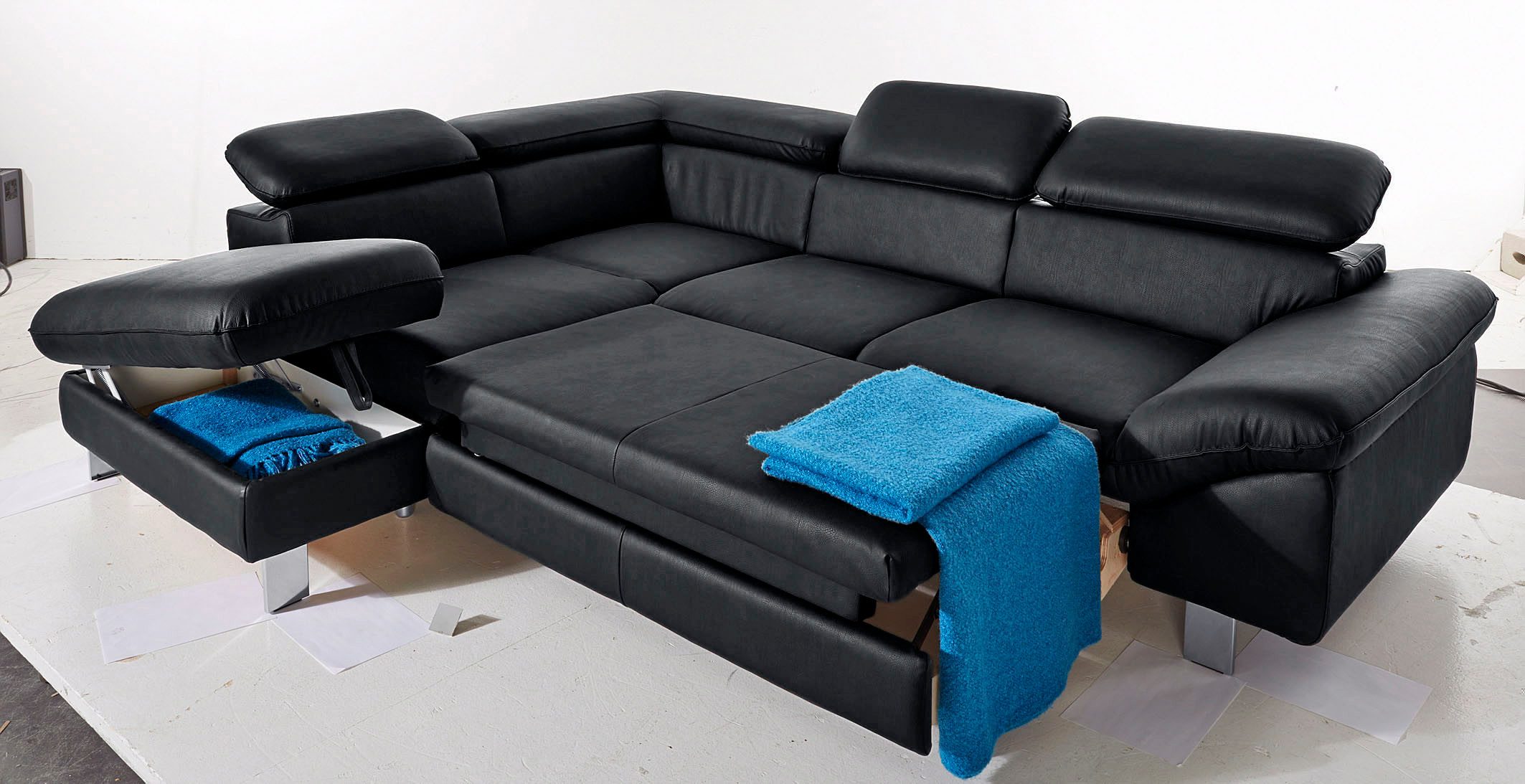 COTTA Ecksofa Driver L-Form, B: 265 cm, Kopfteilverstellung, optional Schlaffunktion & Bettkasten