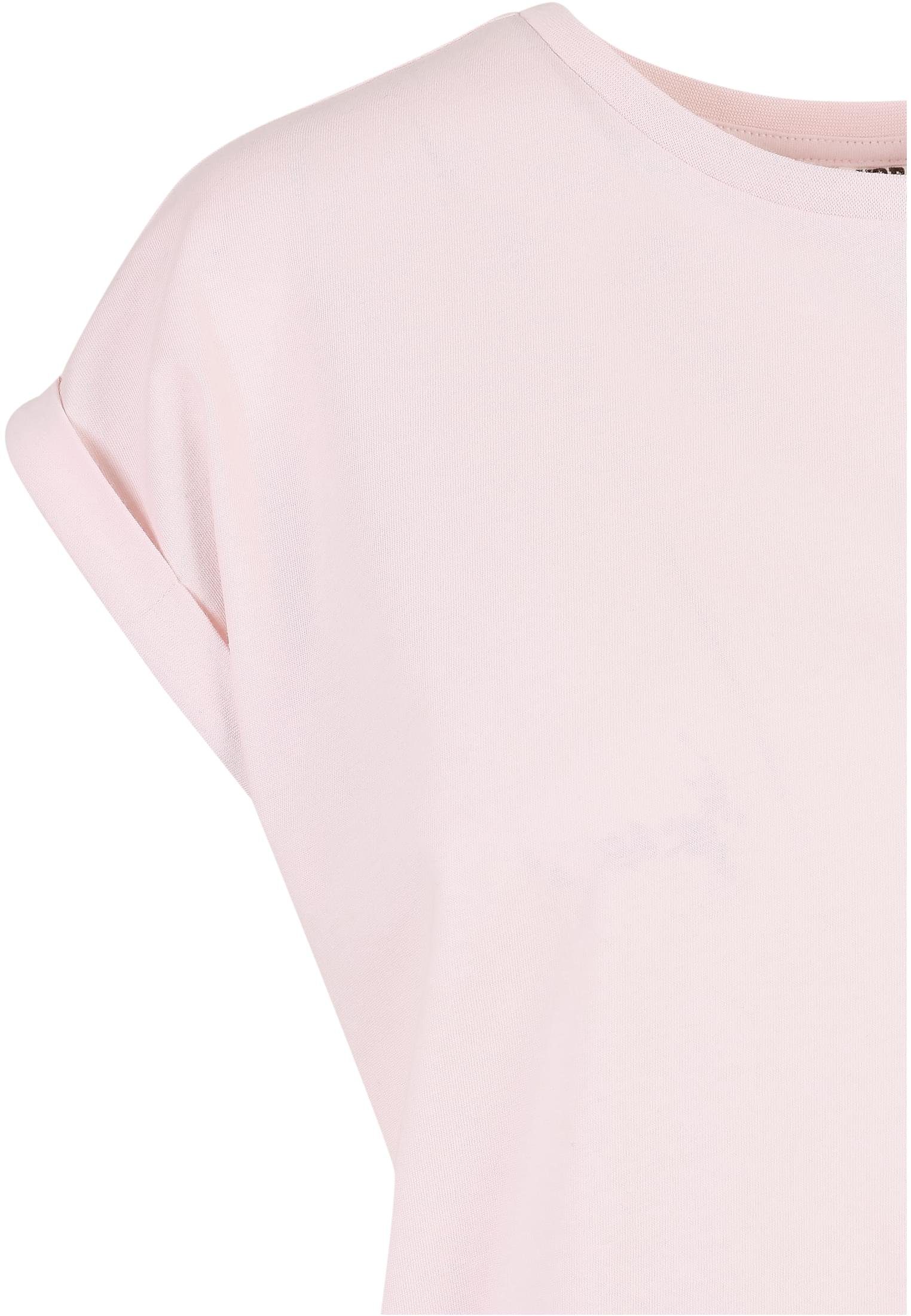 Organic CLASSICS pink Shoulder Ladies Damen Tee URBAN Kurzarmshirt Extended (1-tlg)