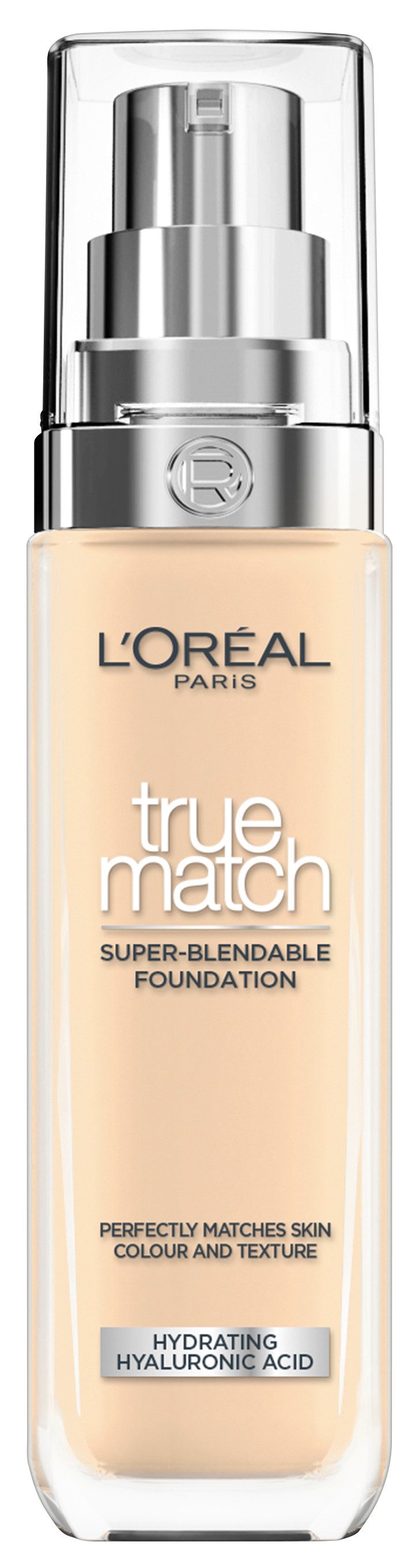 L'ORÉAL PARIS Foundation TRUE MATCH FOUNDATION, lässt sich mühelos verblenden, ohne sichtbare Ränder zu hinterlassen