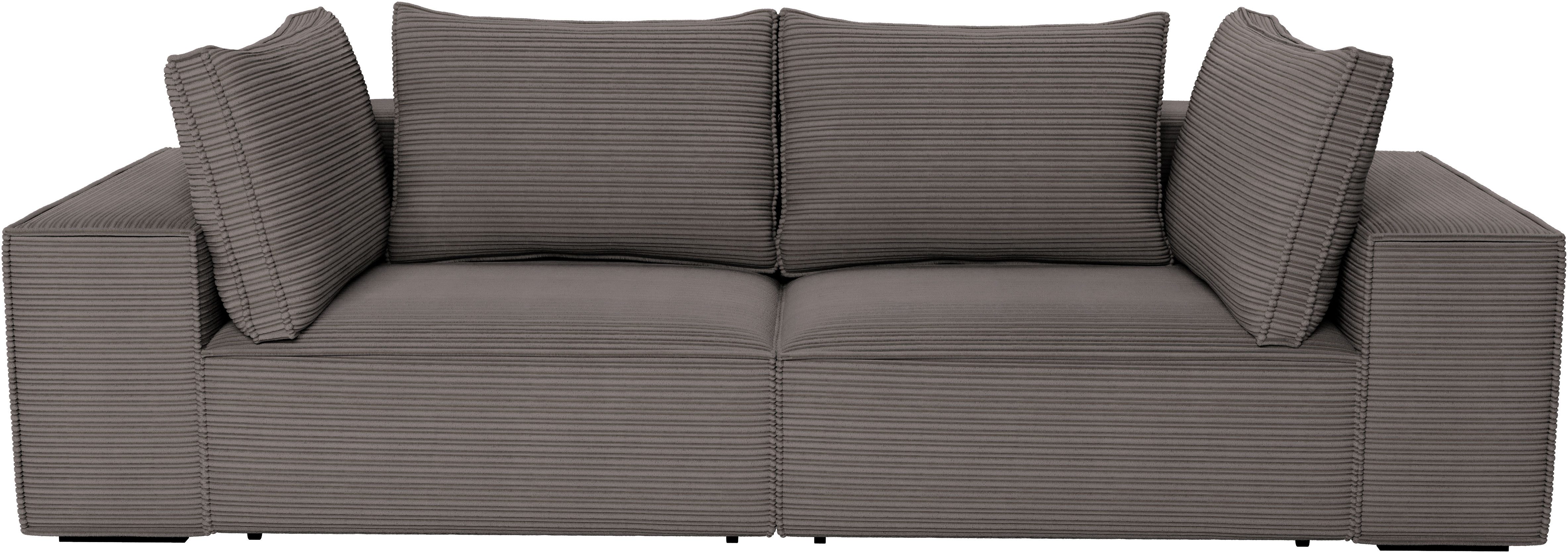 Trends by HG Big-Sofa CONOR, 2 Teile, Schlaffunktion + Bettkasten