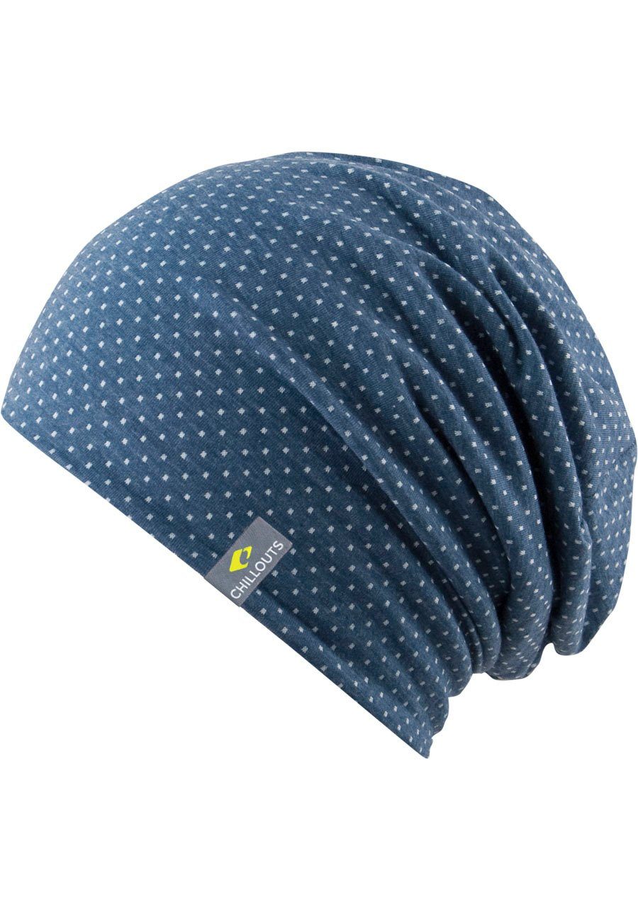 blau Beanie Florence weiß chillouts Hat