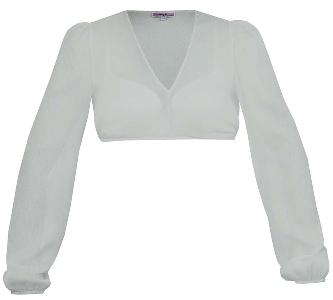 MarJo Dirndlbluse Dirndlbluse Salching salbei