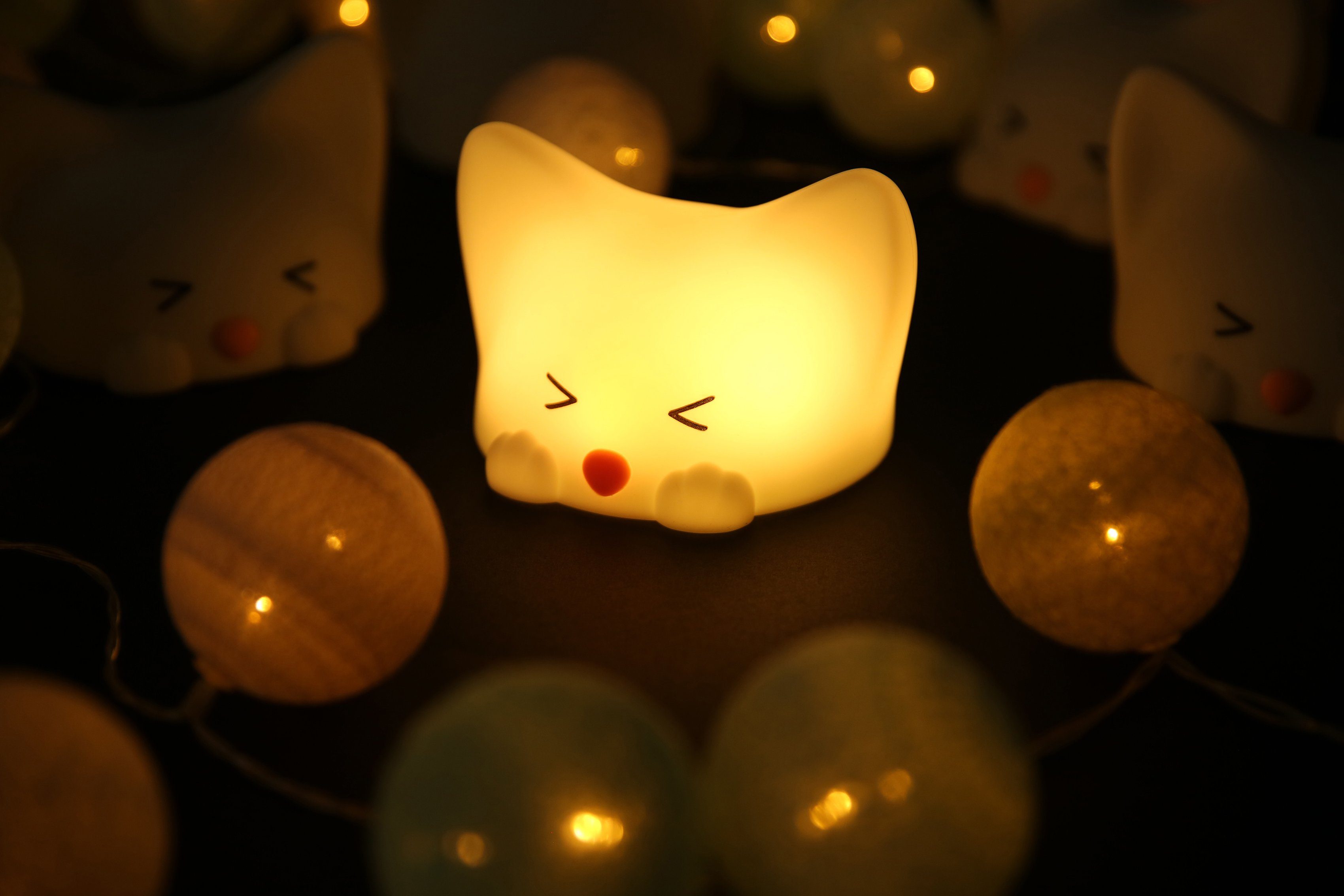 niermann LED Nachtlicht Catty LED integriert, Cat Cat, fest Nachtlicht Catty