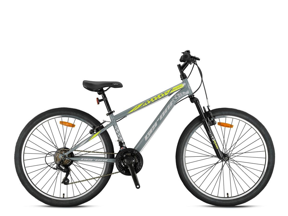 T&Y Trade Kinderfahrrad 24 Zoll Kinder Jugend Fahrrad MTB Mountainbike Rad Bike GRN26043 Grau, 21 Gang Microshift, Kettenschaltung, Federgabel, 21 Gang, Seitenständer