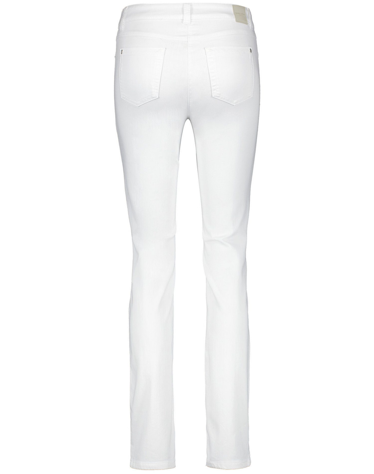 Hose GERRY Stretch-Jeans Best4me Figurformende 5-Pocket WEBER weiß/weiß