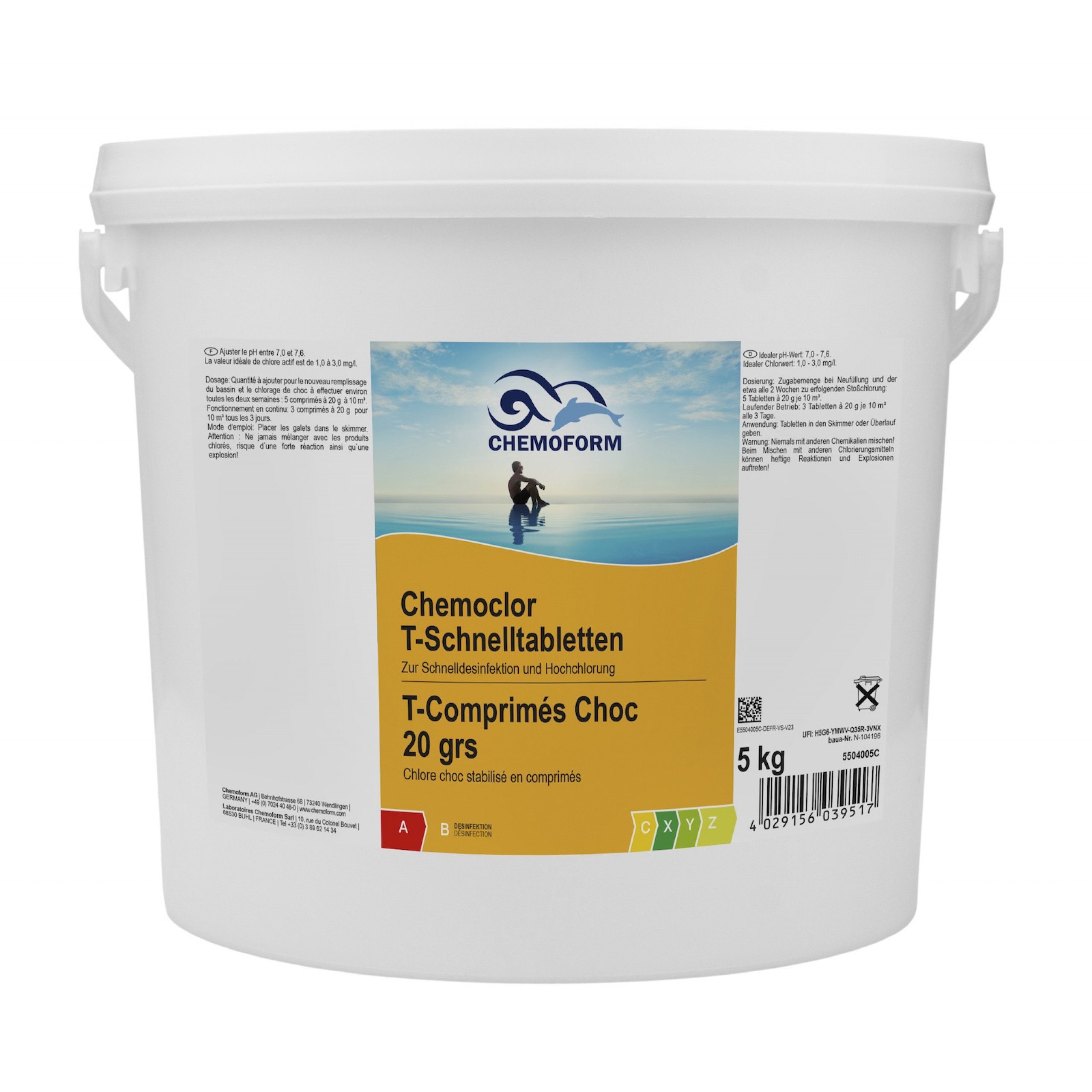 Chemoform Poolpflege Chemoform Chemoclor T-Schnelltabletten 20 g zur Stoß- und
