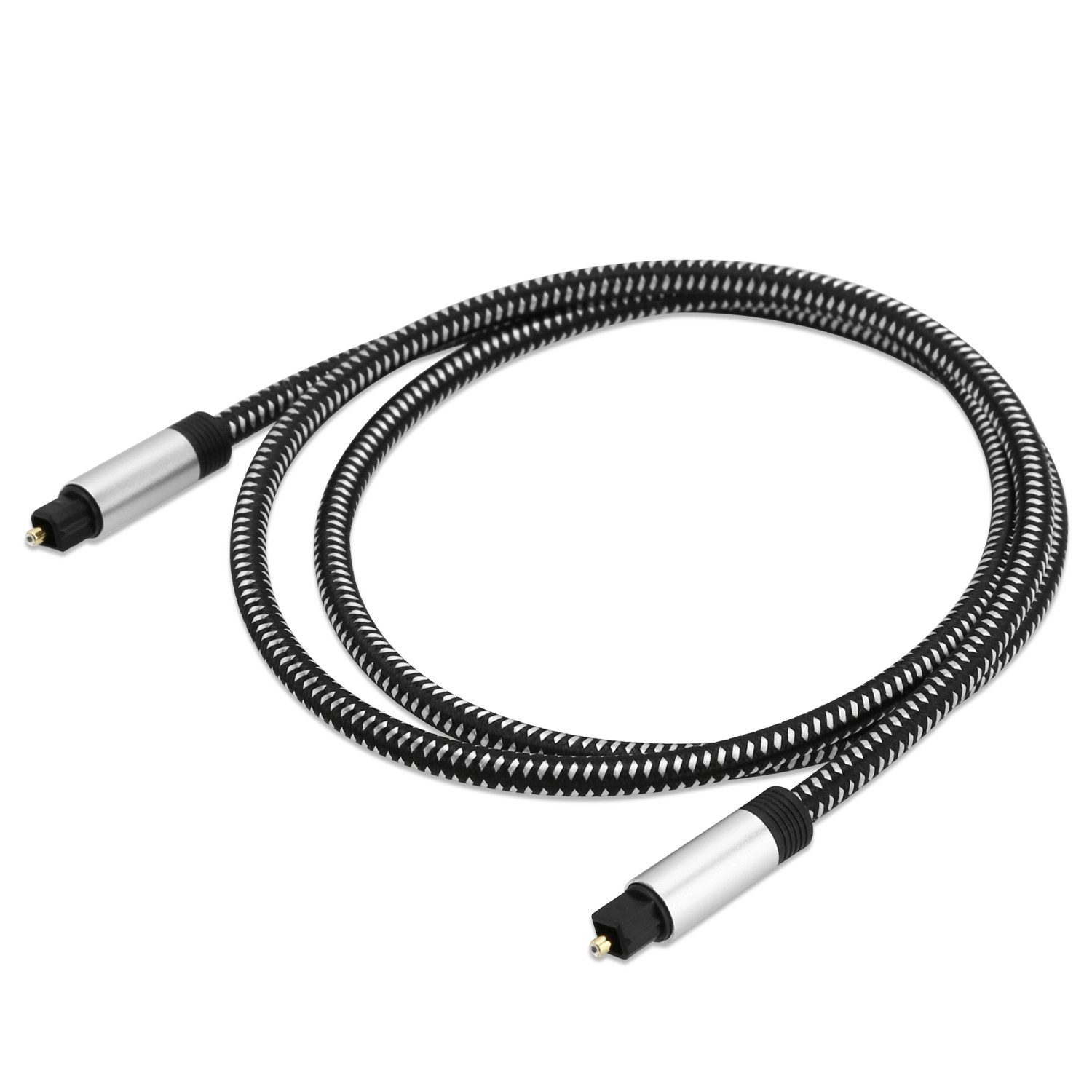 Cadorabo Audio-Kabel, (2 cm), Toslink zu Toslink Kabel - Optisches Digitalkabel - Soundkabel