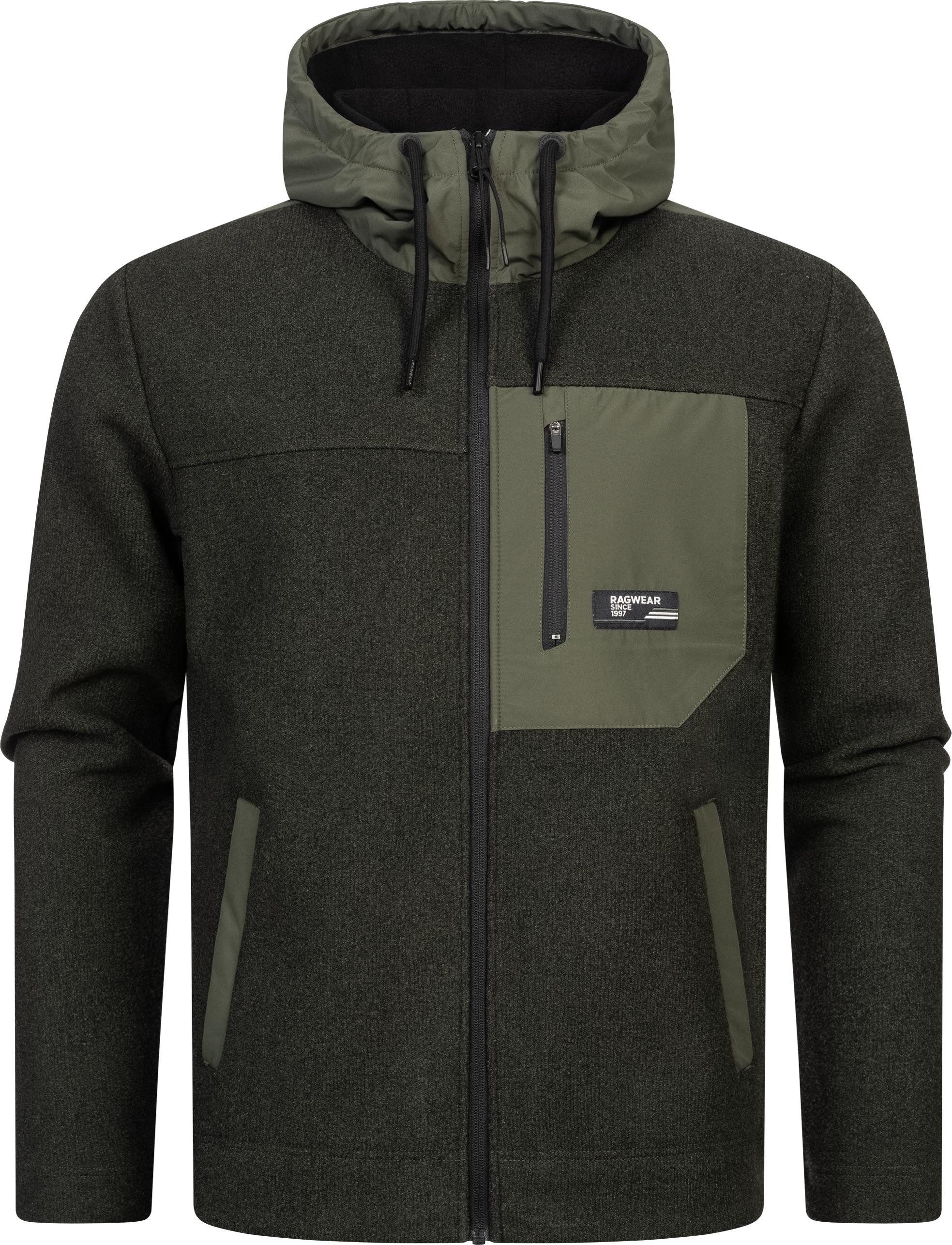 Ragwear Fleecejacke Brodney Stylische Herren Übergangsjacke mit Brusttasche günstig online kaufen