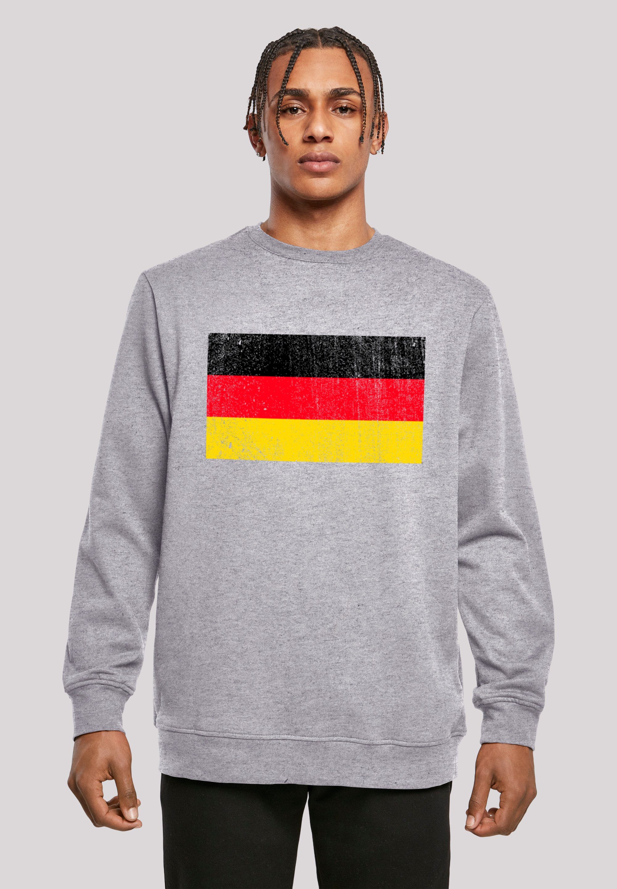 F4NT4STIC Kapuzenpullover Germany Deutschland Flagge distressed Print,  Basic Crewneck, entspannter Look, Regular Fit | Hoodies