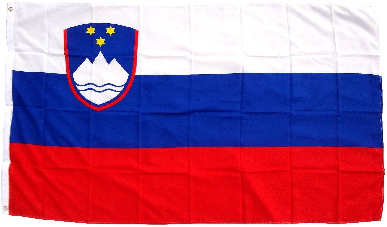 trends4cents Flagge Flagge 90 x 150 cm Hissfahne Bundesland Sturmflagge Hissfahne (Slowenien), für Fahnenmaste
