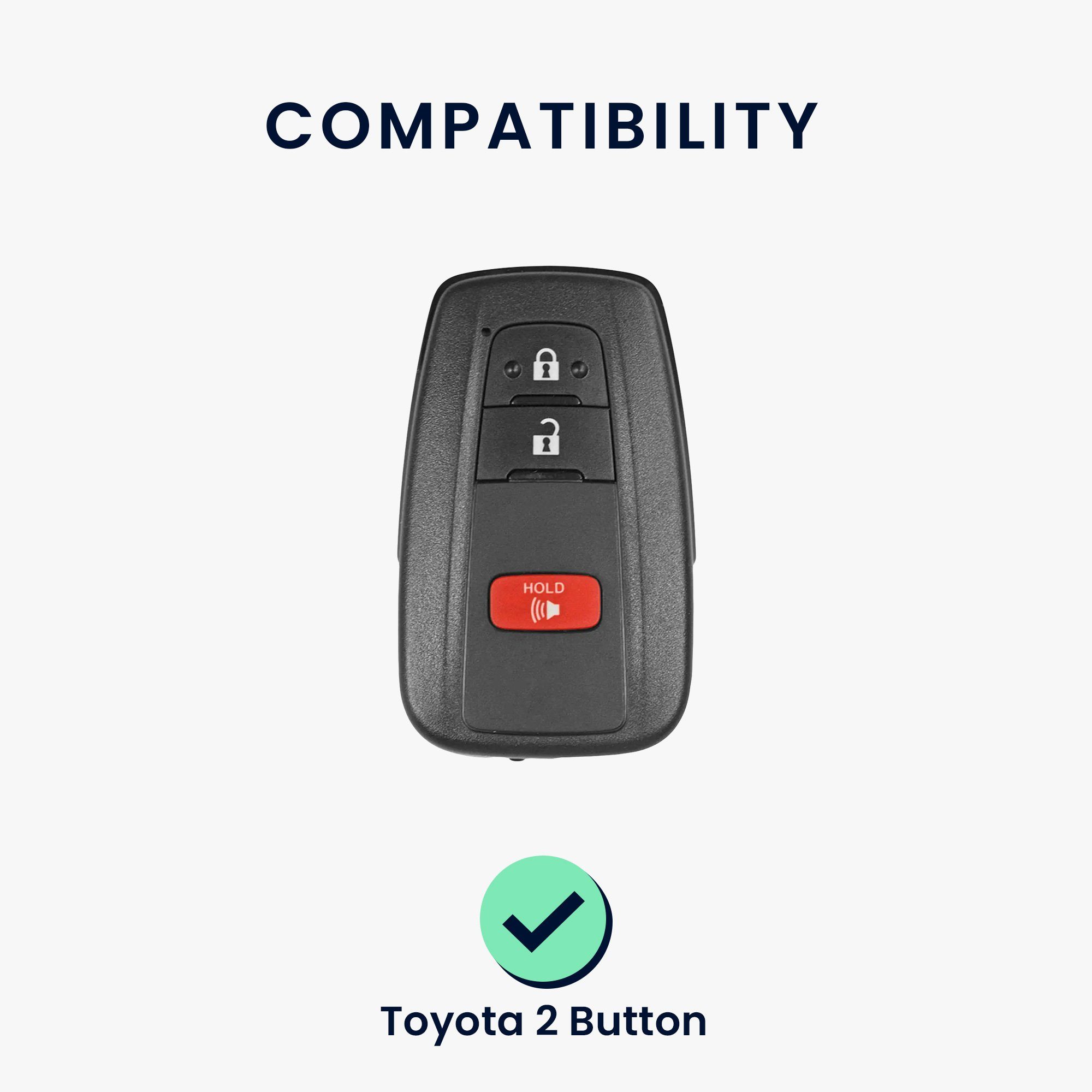 Schlüsselhülle Schlüssel Hülle Autoschlüssel Schlüsseltasche Toyota, Cover Case kwmobile für