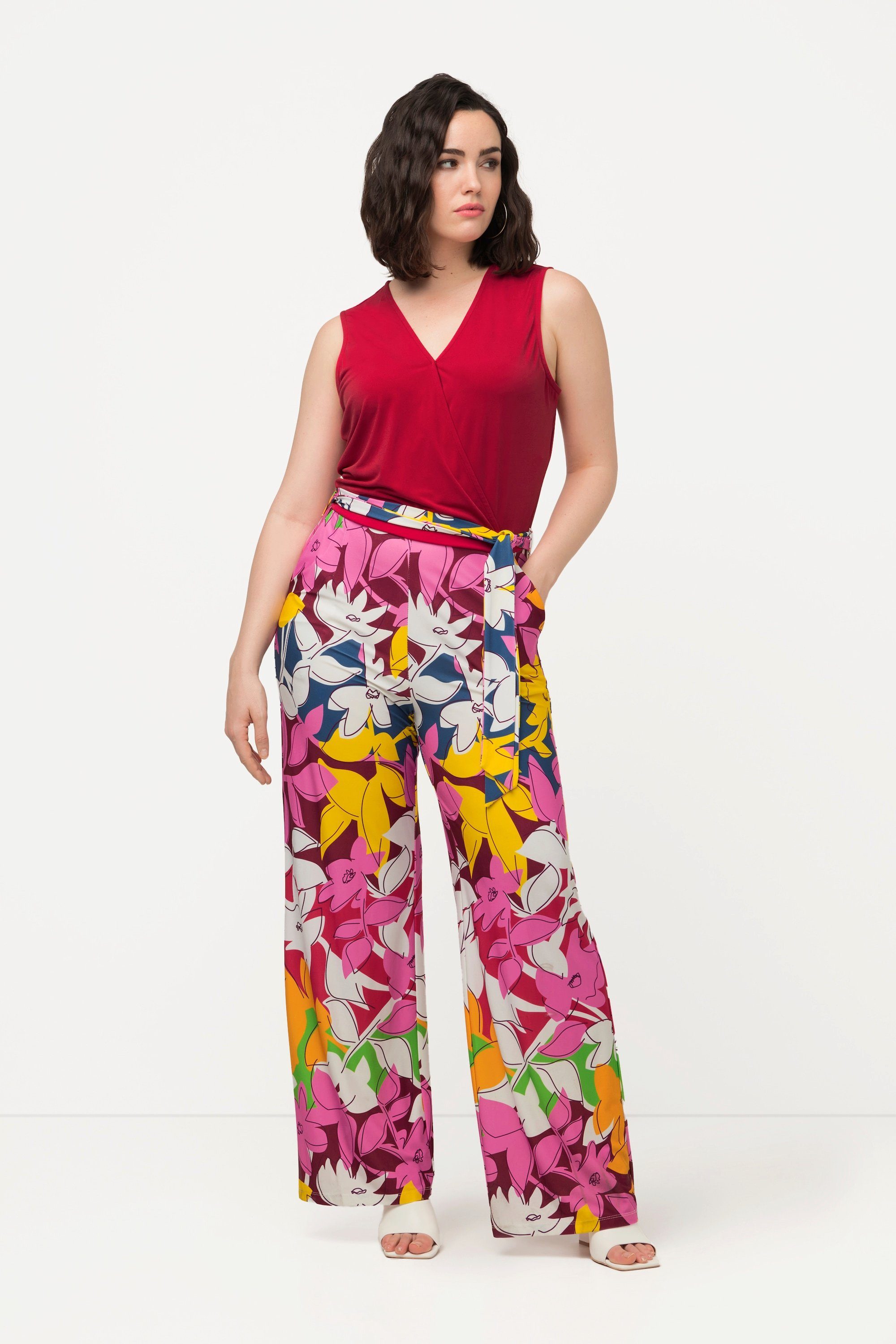 Ulla Popken Funktionshose Jersey-Overall weites Bein günstig online kaufen