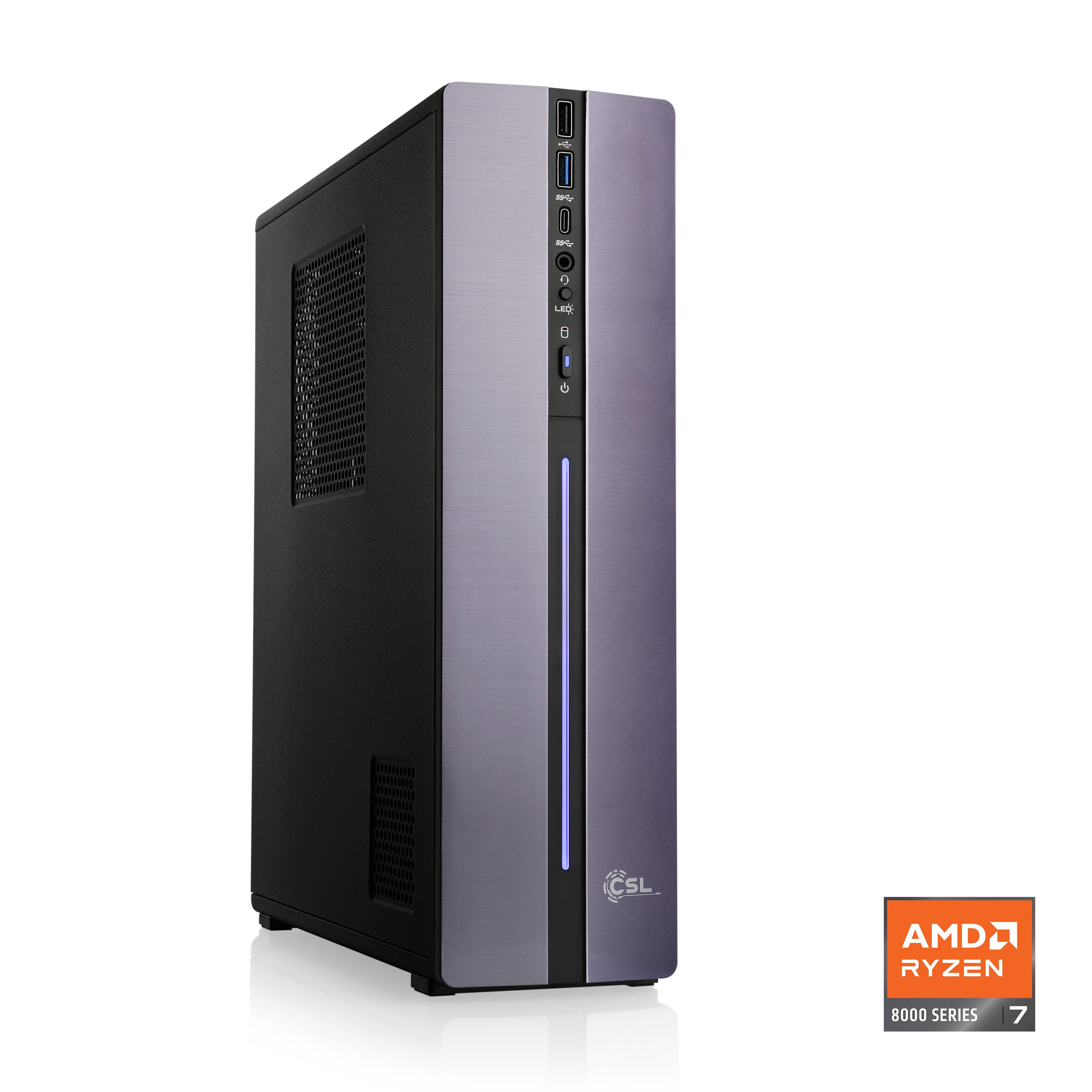 CSL Gemini Slim V24711 PC (AMD Ryzen 7 8700G, 16 GB RAM, 1000 GB SSD, Luftkühlung)