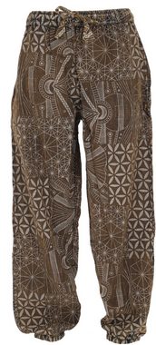 Guru-Shop Relaxhose Stonewash Yogahose, Unisex Baumwoll-Goa-Hose.. Retro, Ethno Style, alternative Bekleidung