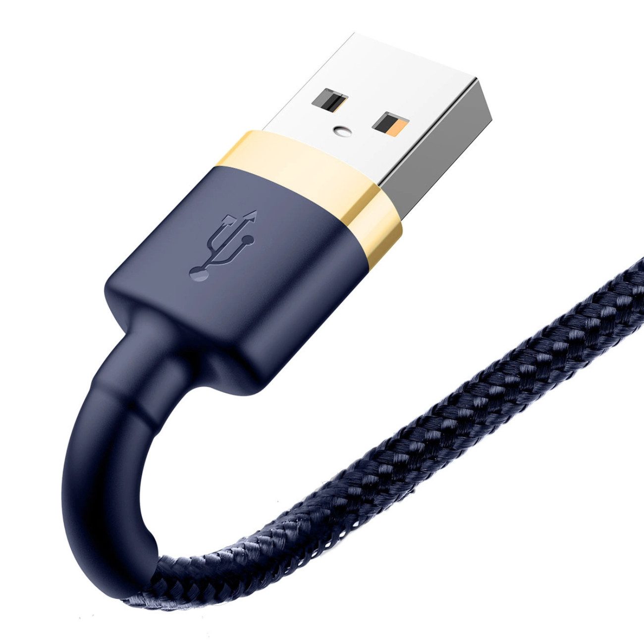 Baseus Cafule USB-Kabel, USB-A, Lightning, Robustes 1m Kabel mit Nylongeflecht und Klettverschluss
