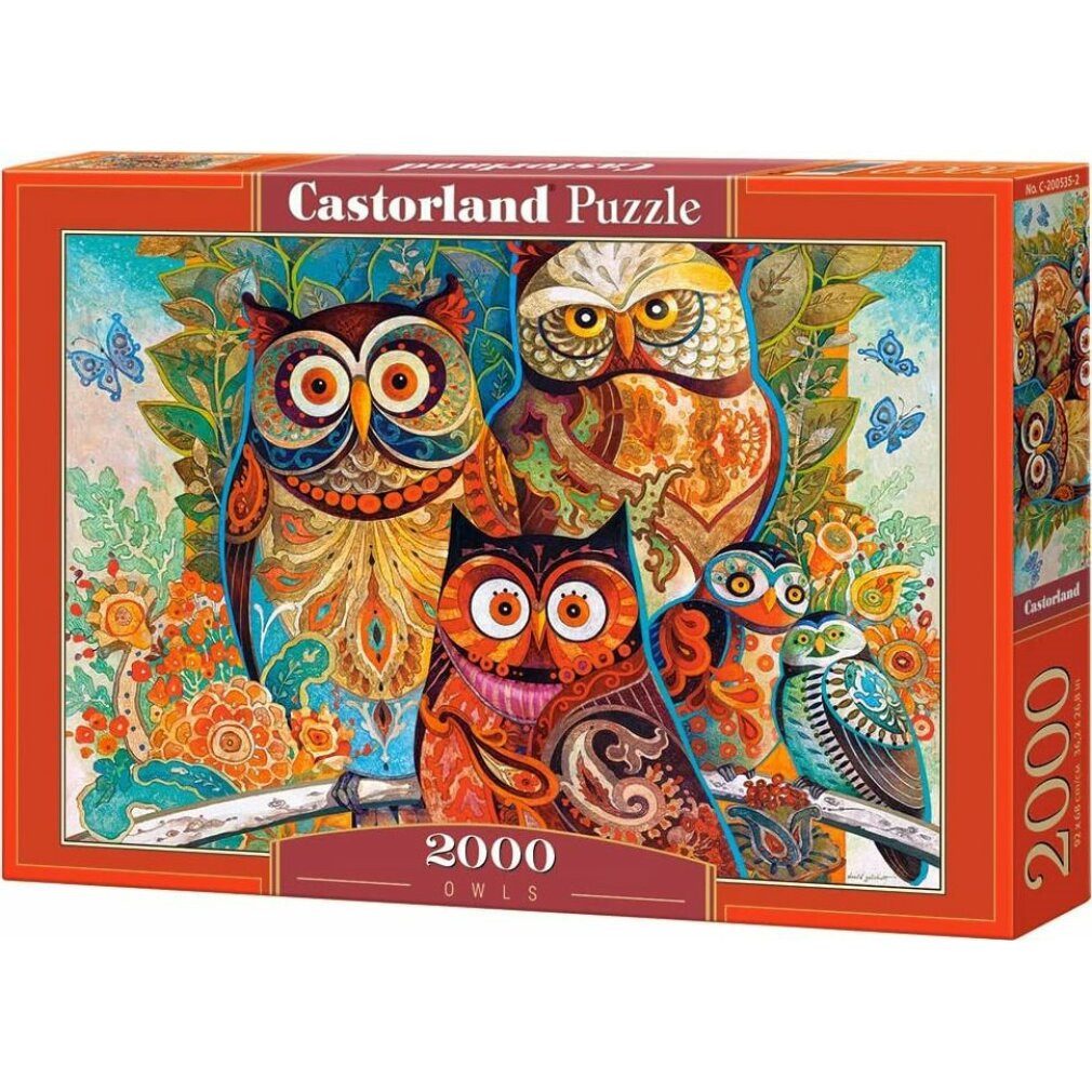 Castorland Puzzle Puzzle Eulen 2000 Teile, Puzzleteile