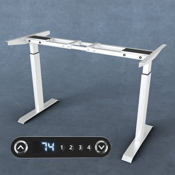 VESKA Schreibtisch Rahmen Höhenverstellbar mit Dual Motor Tischgestell - Elektrisch mit Memoryfunktion Bürotisch Gestell