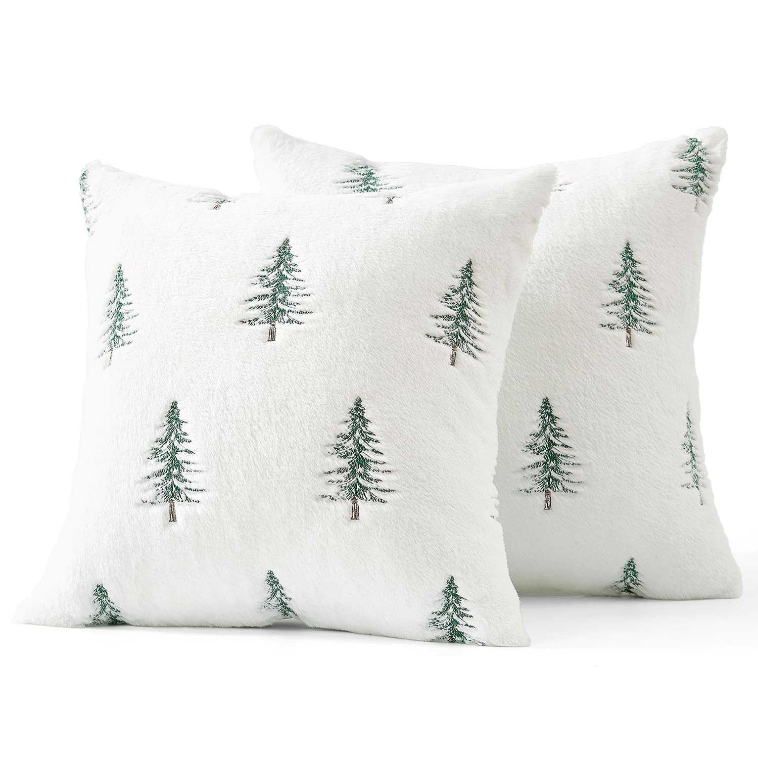 CLTYQ Kissenbezug Weihnachtskissenbezüge 45x45cm,Kunstpelz mit besticktem günstig online kaufen