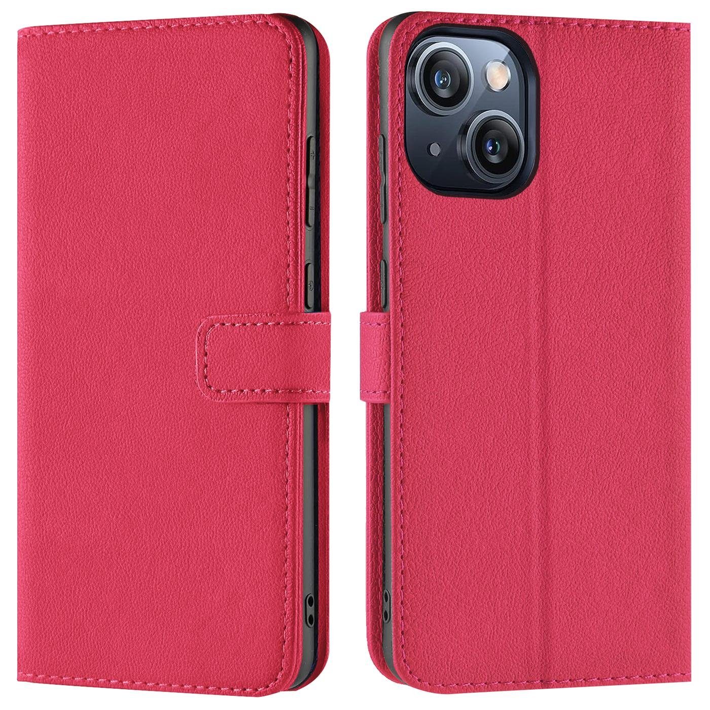 CoolGadget Handyhülle Book Case Handy Tasche für Apple iPhone 15 6,1 Zoll, Hülle Klapphülle Flip Cover für iPhone 15 Schutzhülle stoßfest