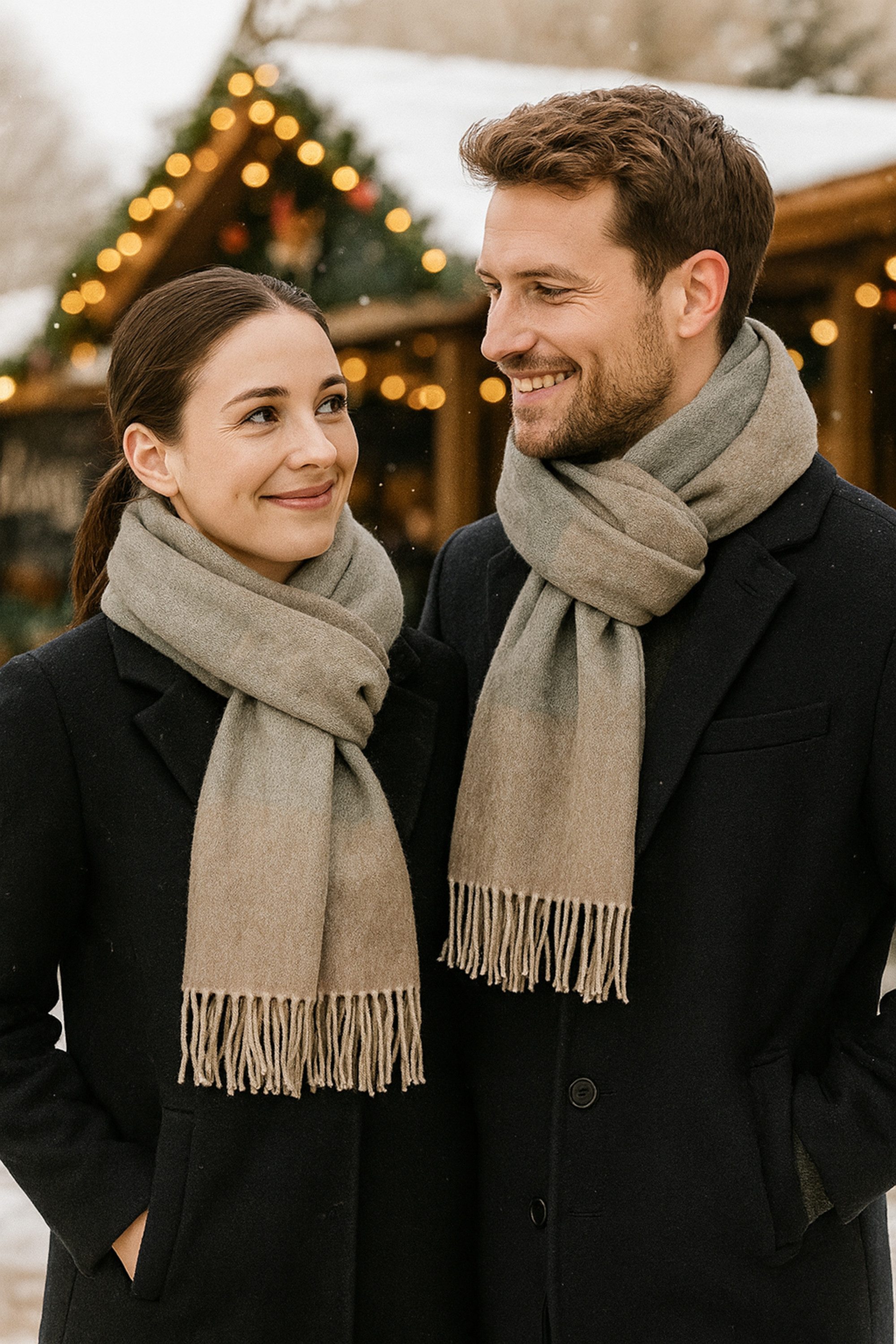 COLLEZIONE ALESSANDRO Wollschal Taupe, (1-St), in günstig online kaufen