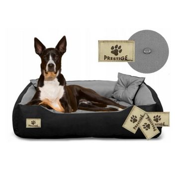AIO Tierbett PRES130/105, Prestige Hunde- und Katzenbett mit Kissen 130x105cm