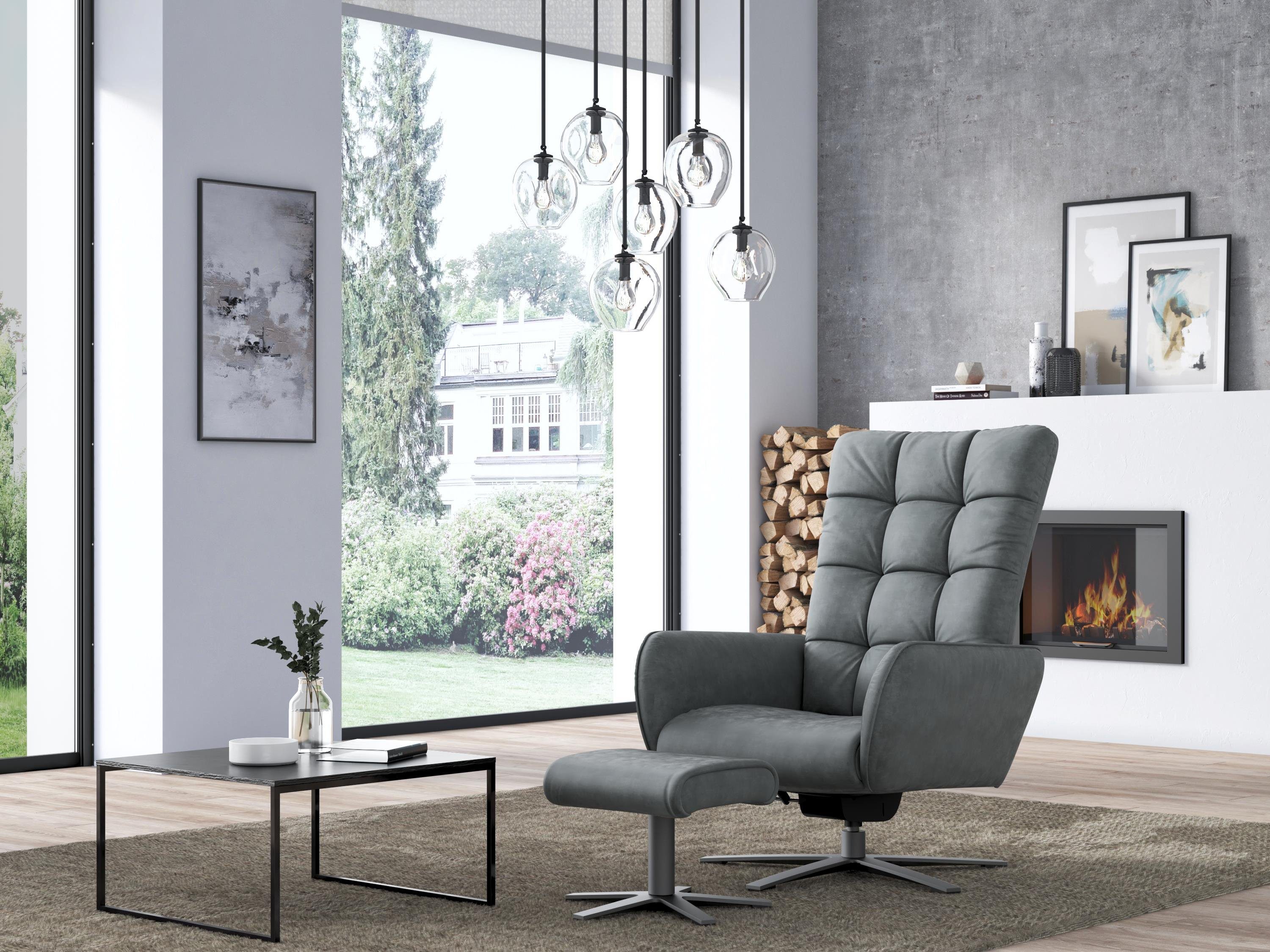 W.SCHILLIG Sessel »deXxter« (SparSet, 2St), Sessel mit Hocker, mit