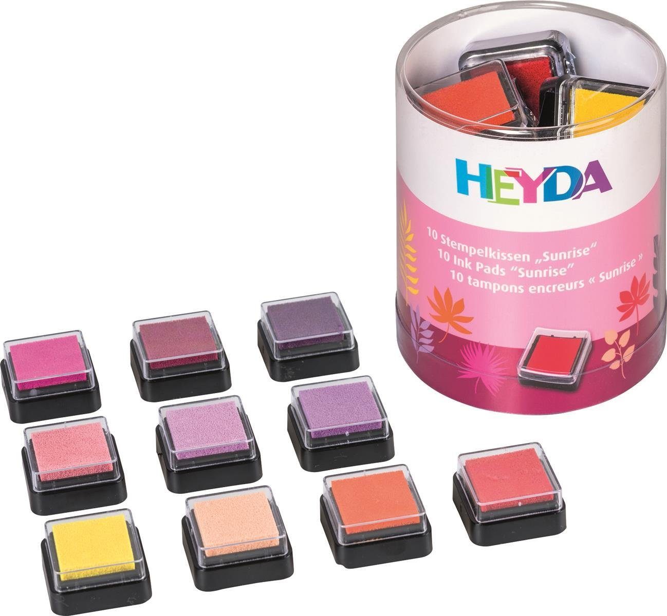 Heyda 6XHeyda 204888471 Stempelk.Set Sunrise Stempelkissen